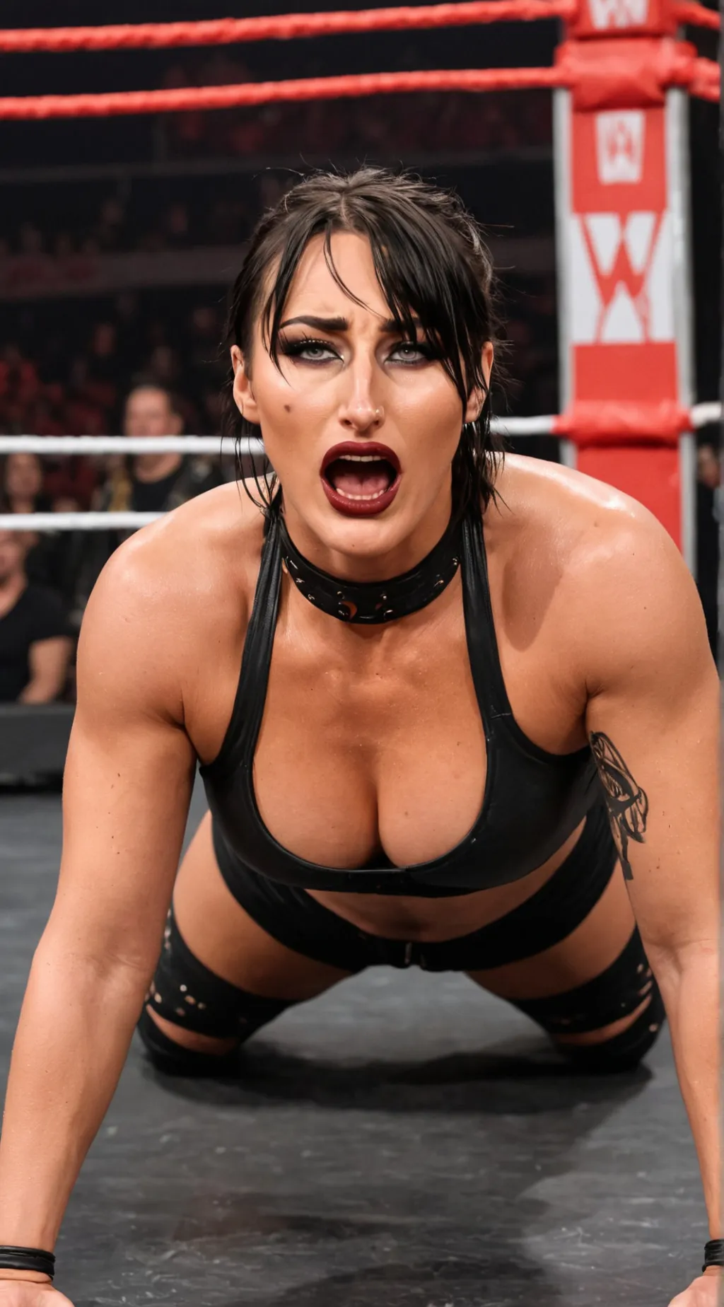 ai character: Rhea Ripley Defeat background