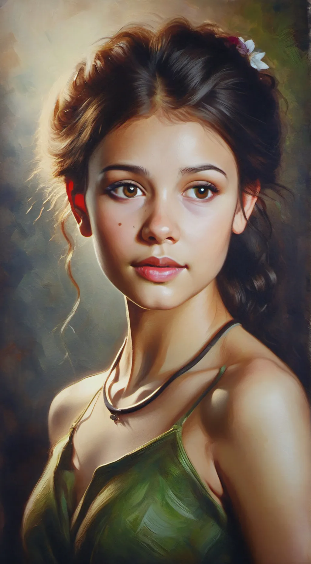 ai character: Elowen Verdant background