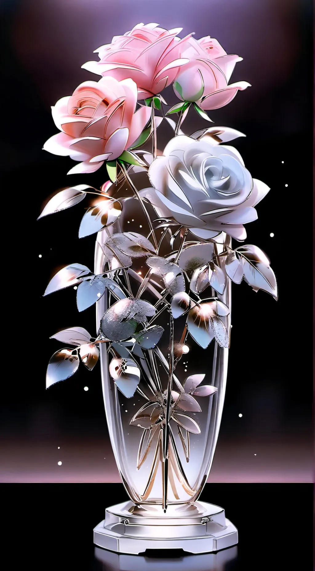 ai character: Blackpink dancer background