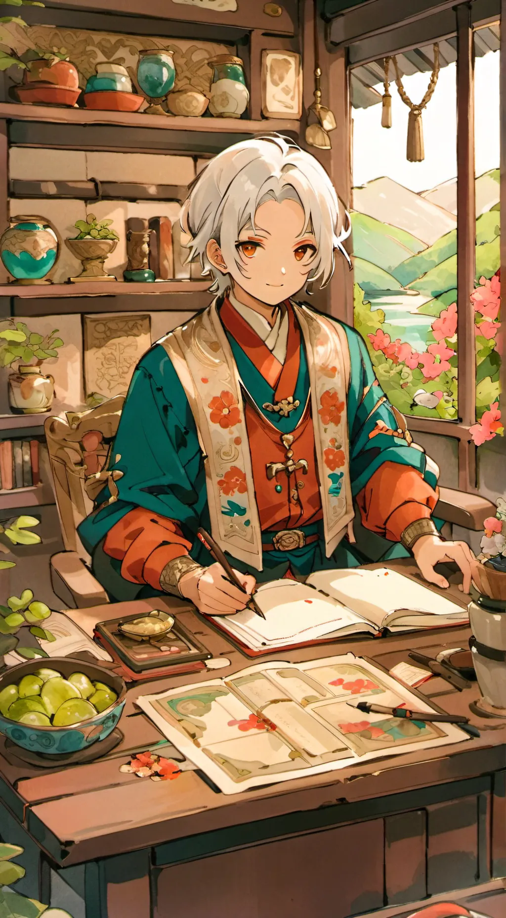 ai character: miko background