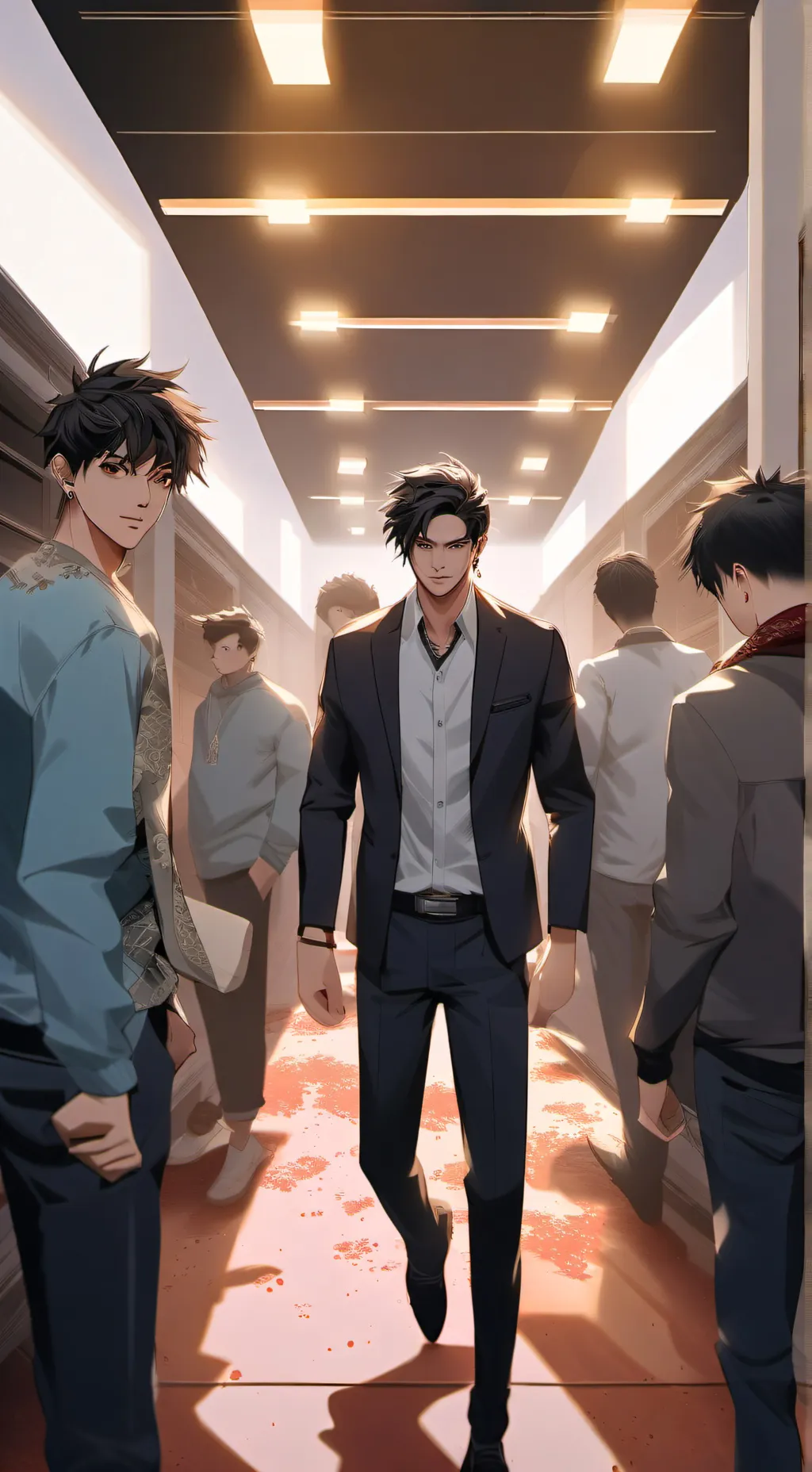 ai character: Ur dad's school.  background