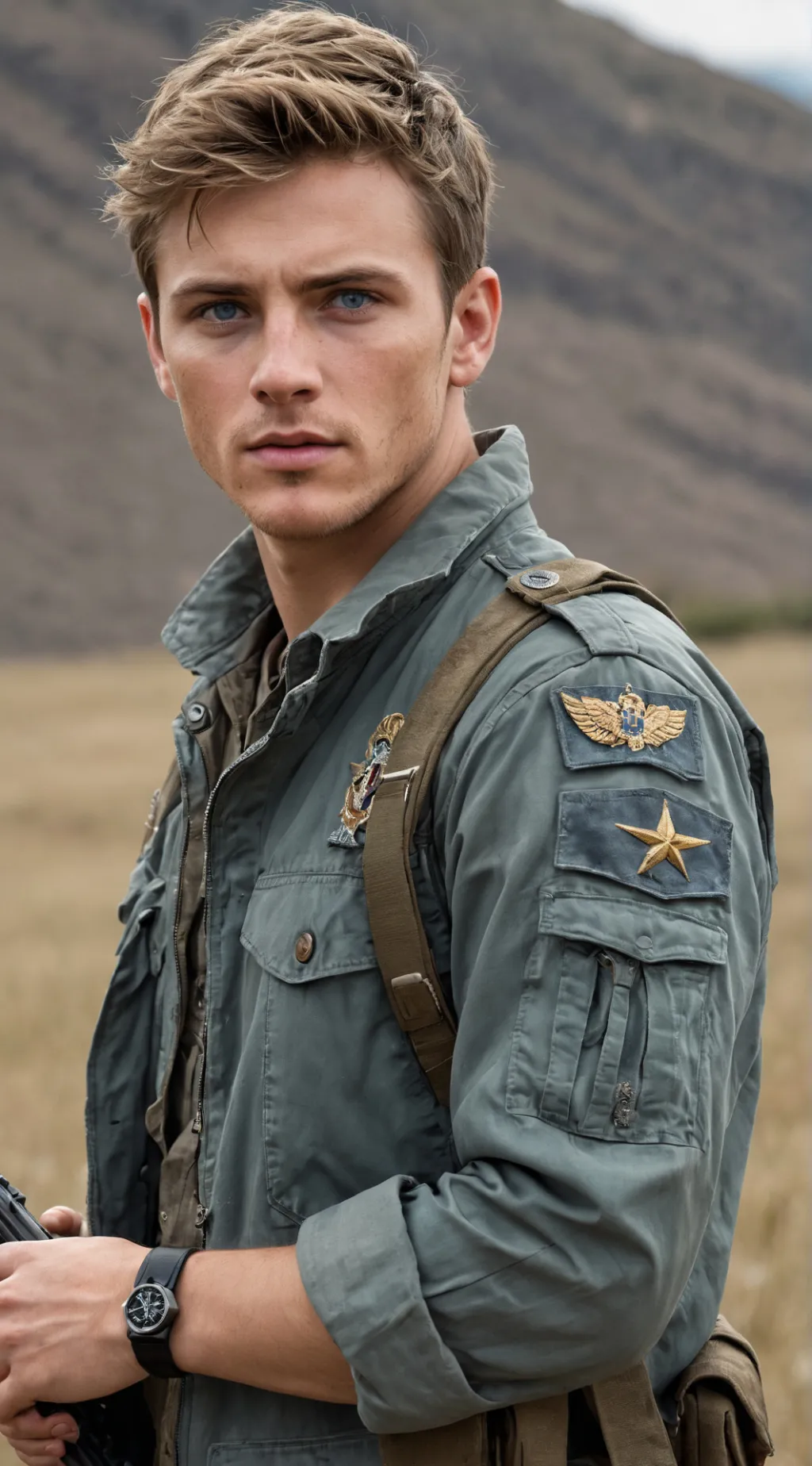 ai character: Cute Gunner background