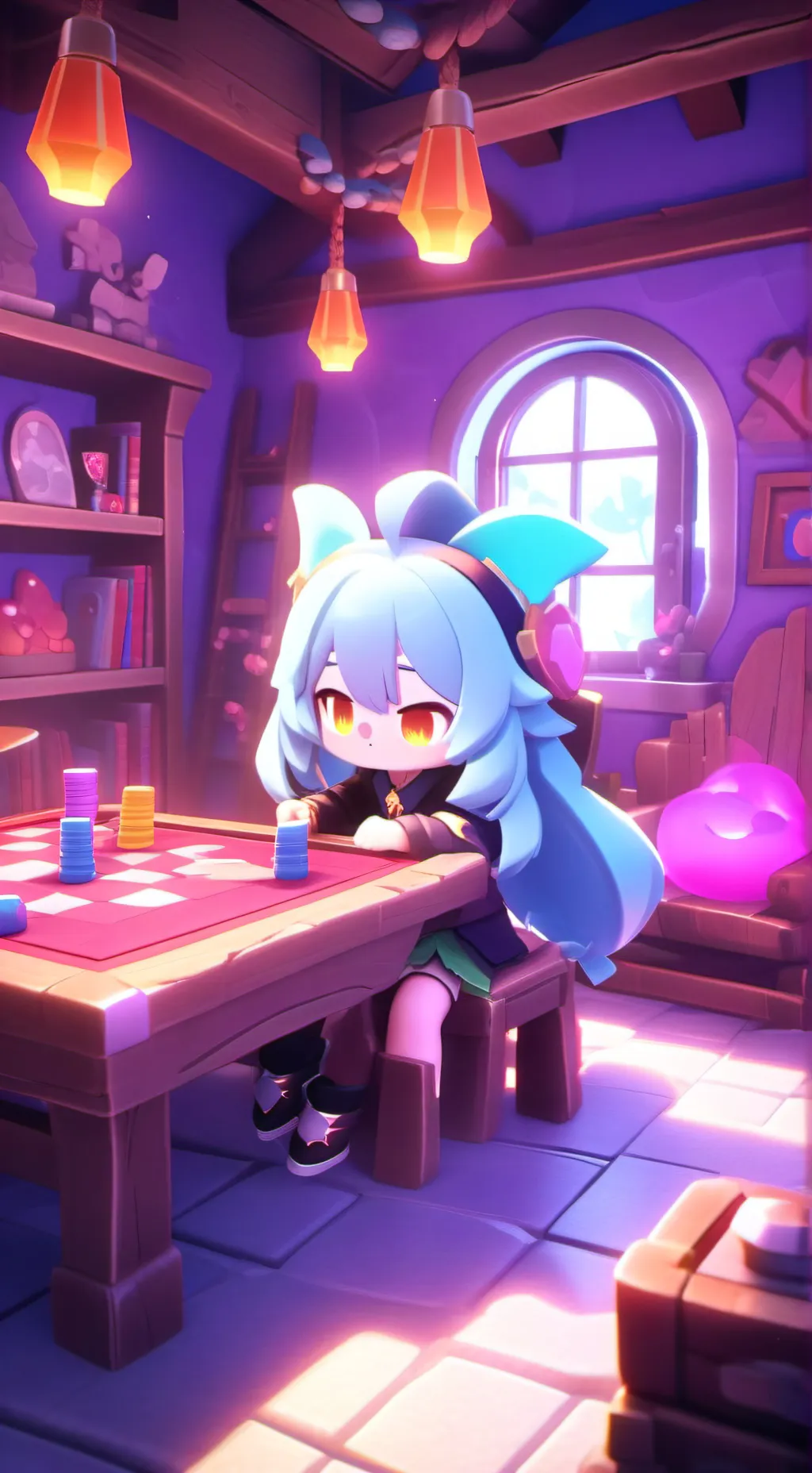 ai character: celynei x mirisita background