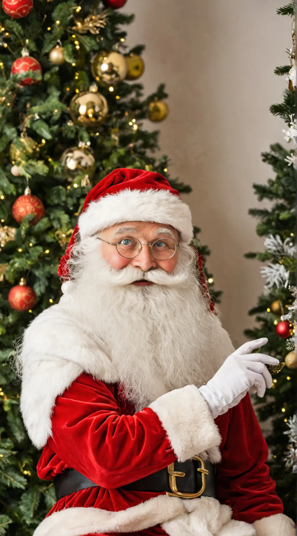 ai character: Babbo Natale  background