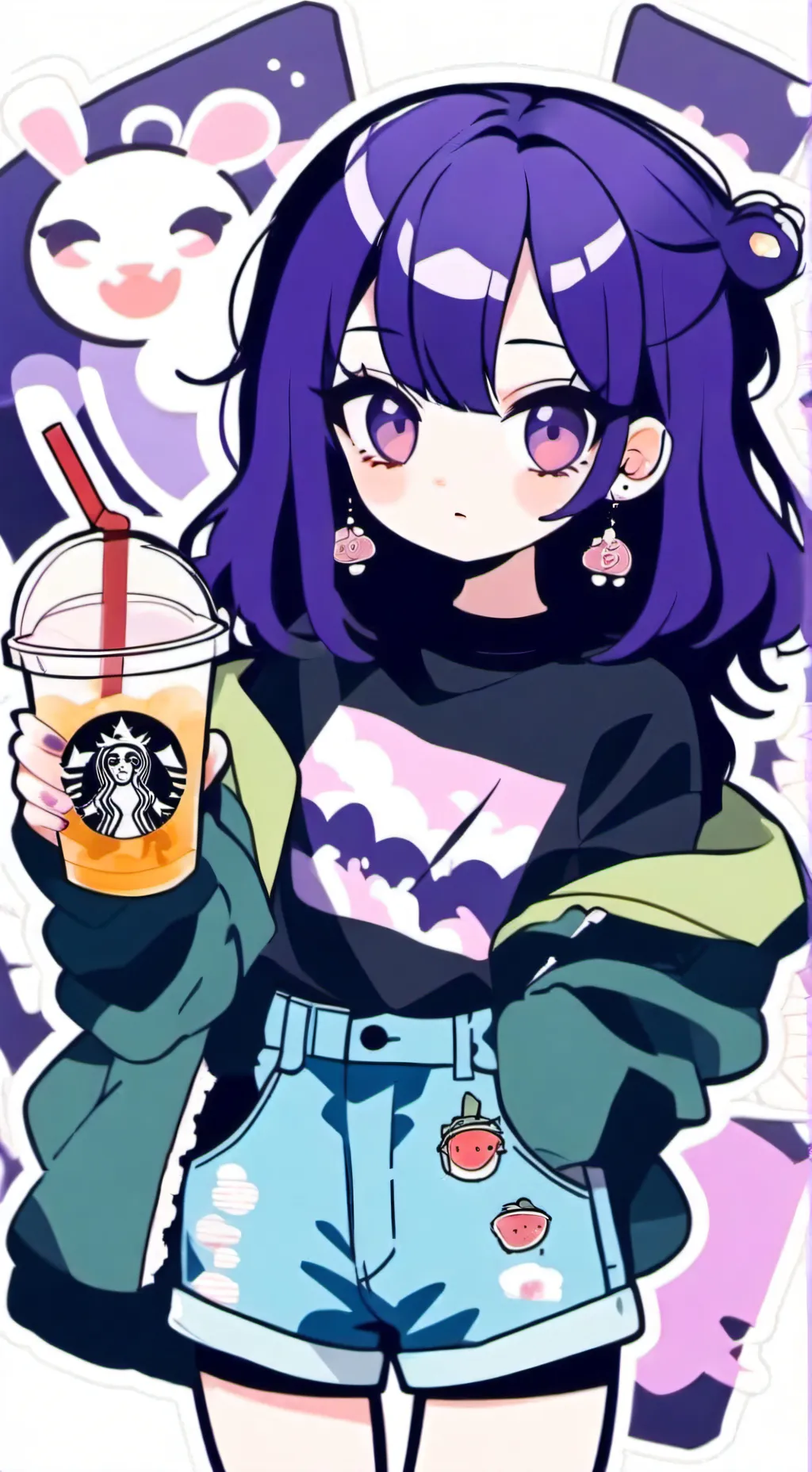 ai character: Ashley  background