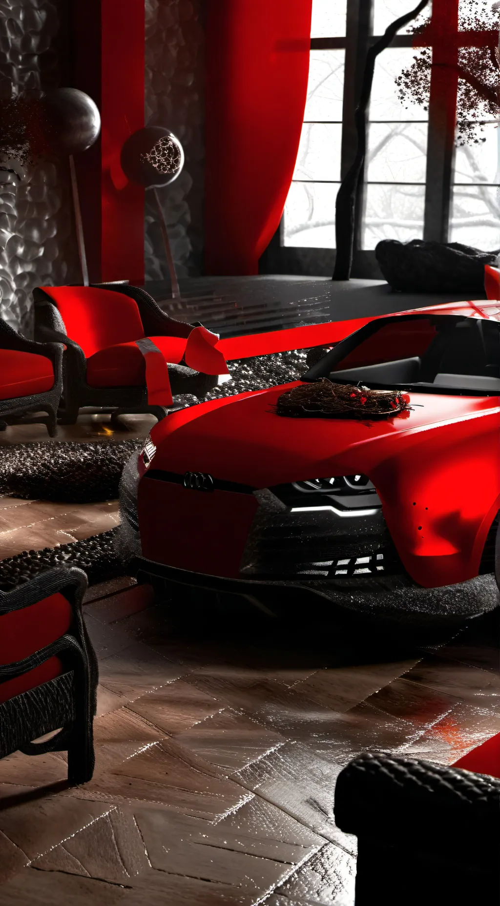 ai character: Sprunki kiss count background