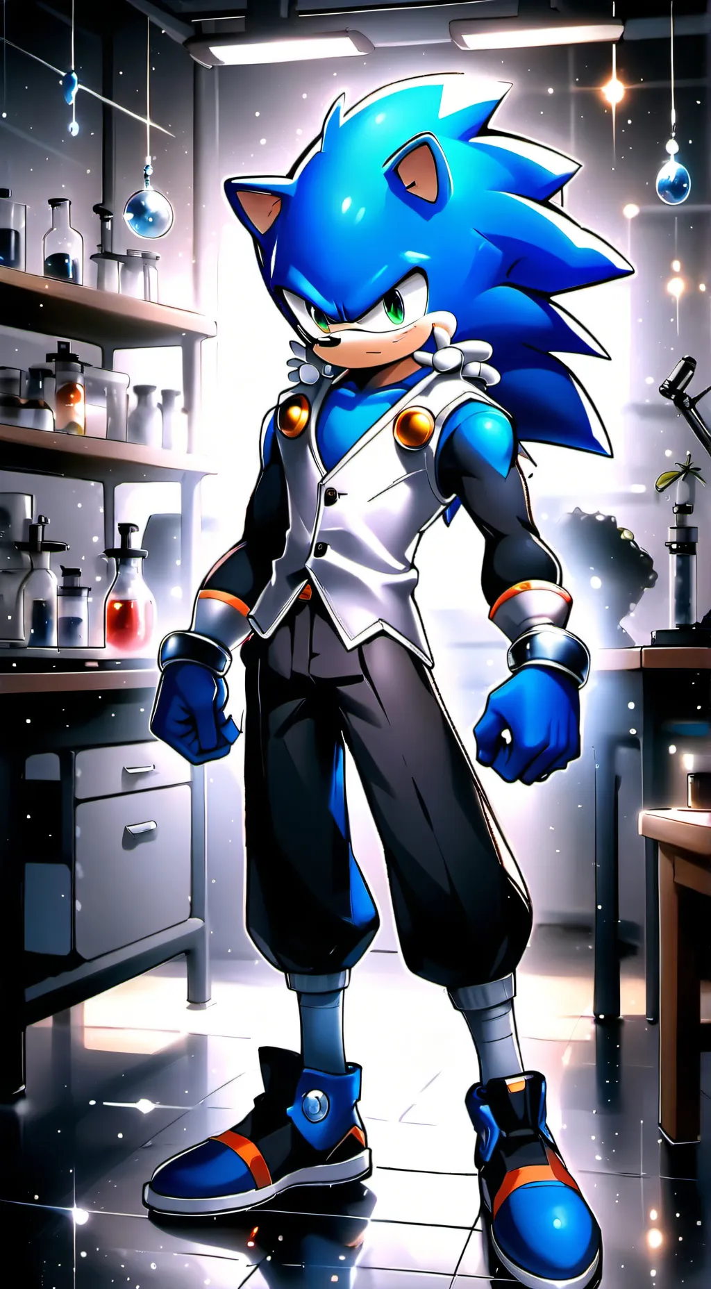 ai character: Sonic the heghog background