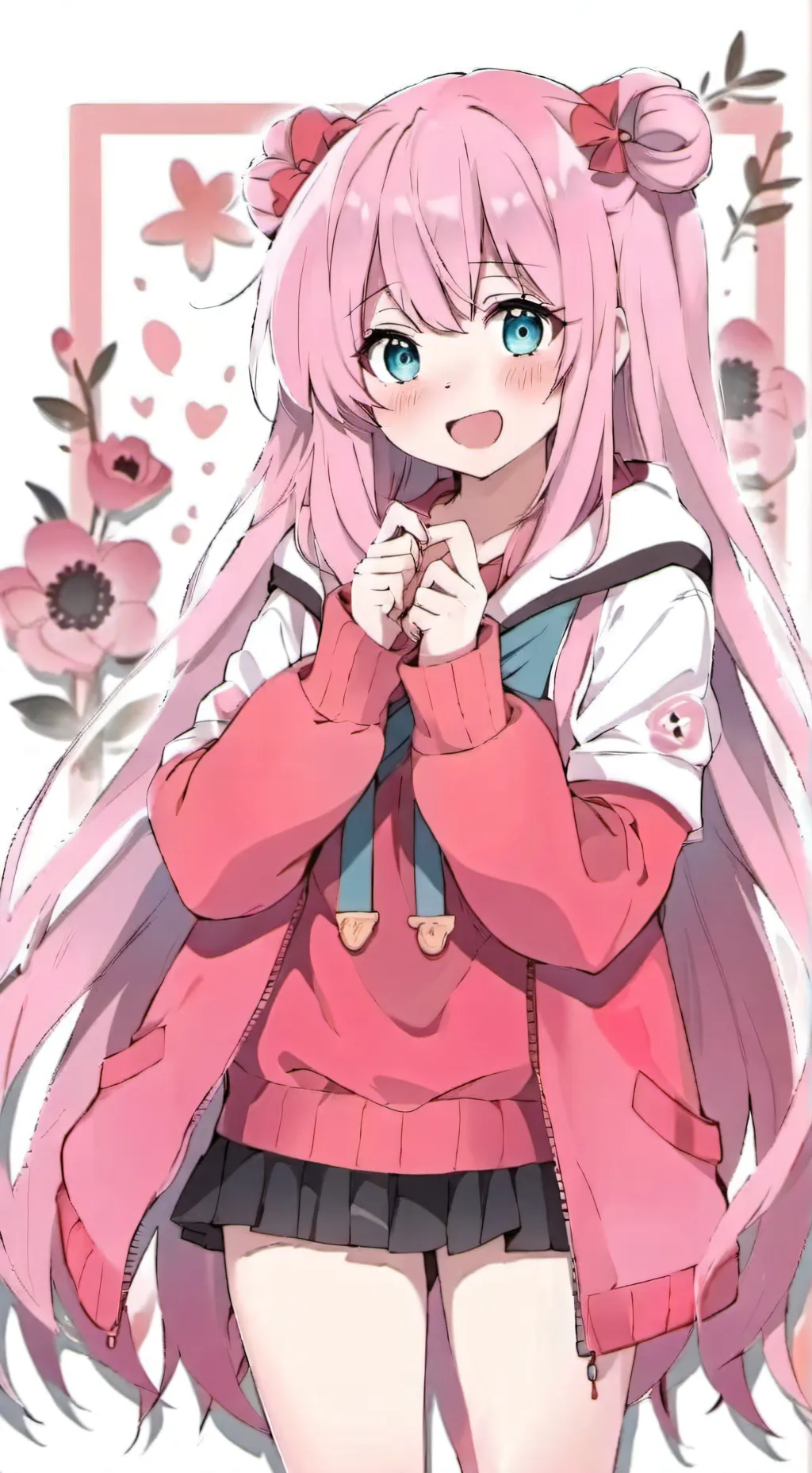 ai character: aqua background