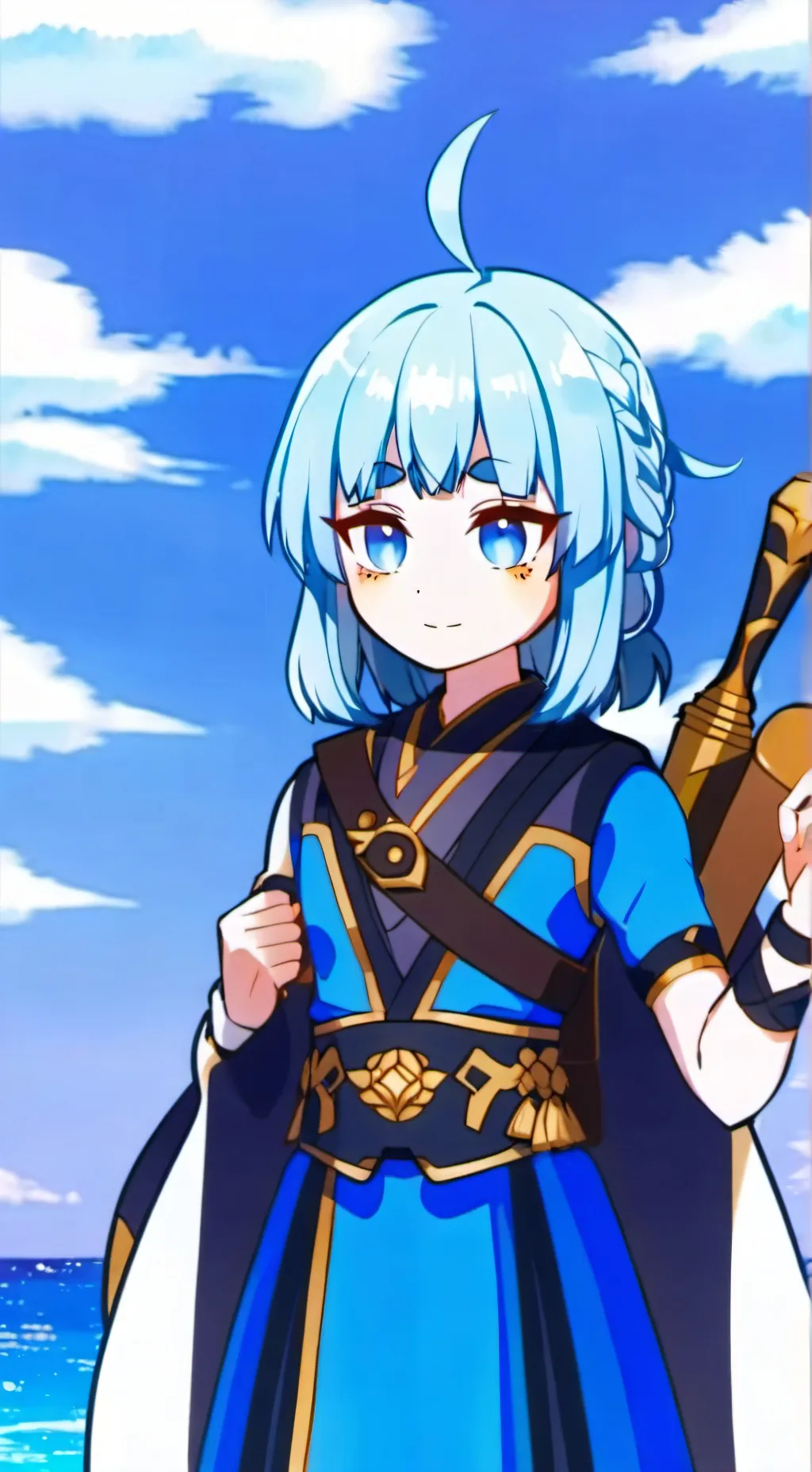 ai character: nioasun & uniasun  background