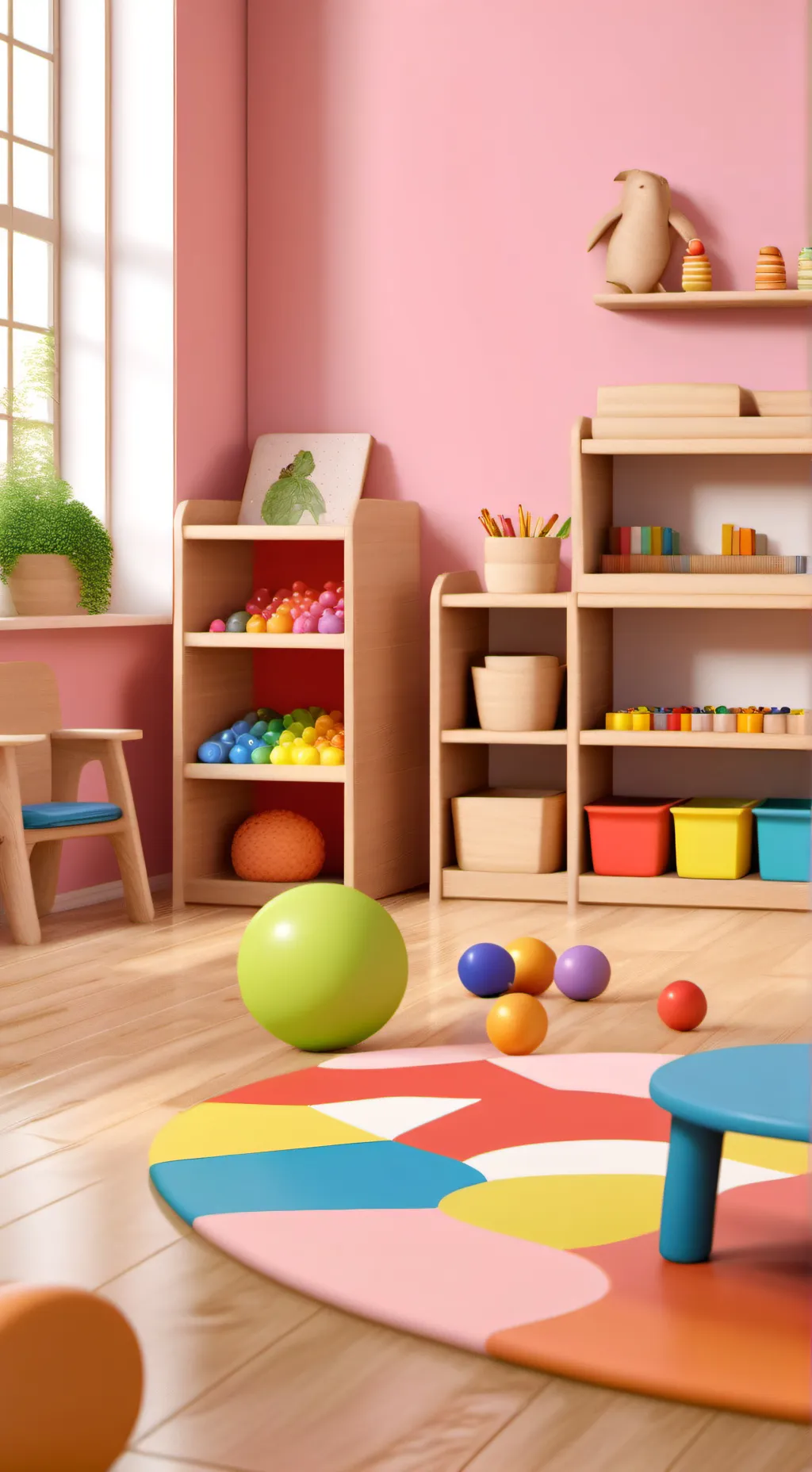 ai character: Pre school  background