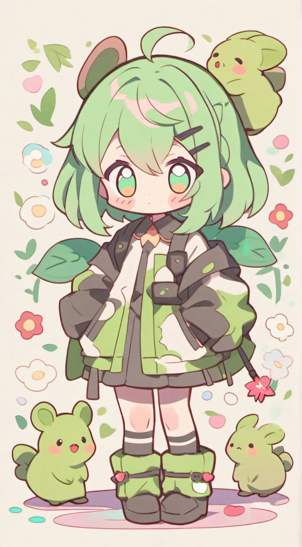 ai character: Hermana molesta background