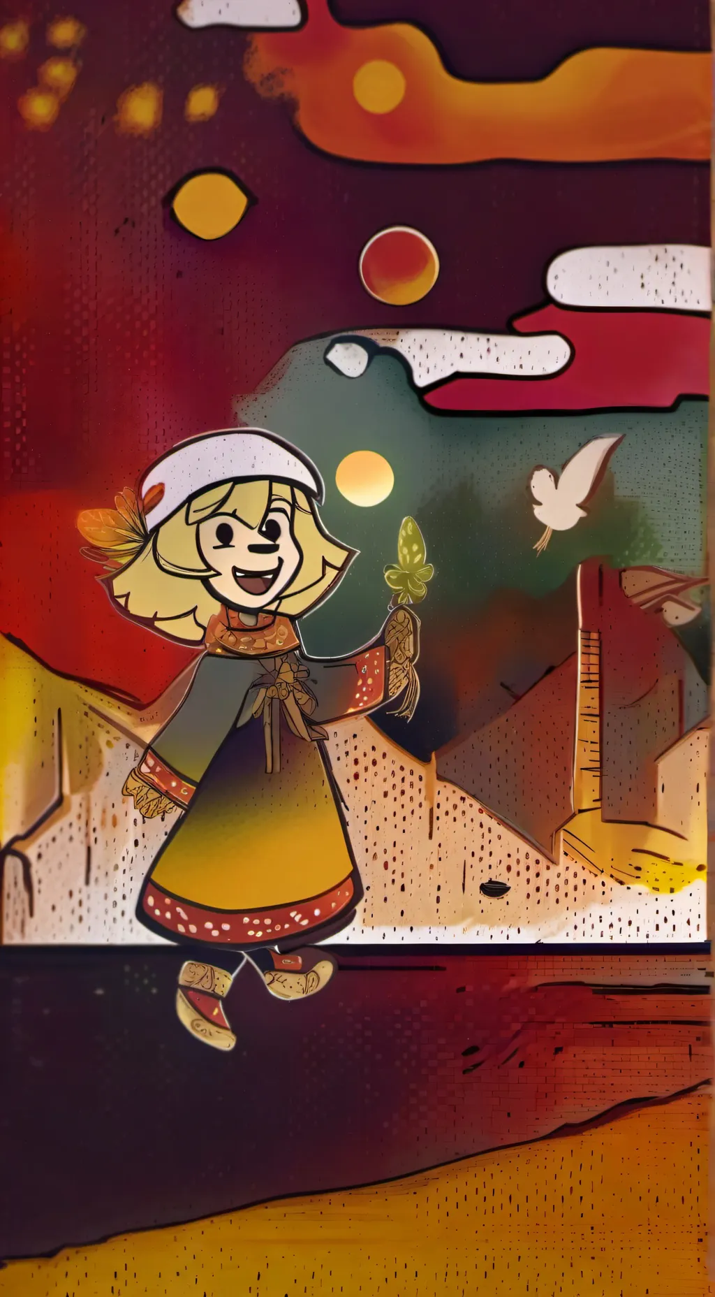 ai character: isabelle background