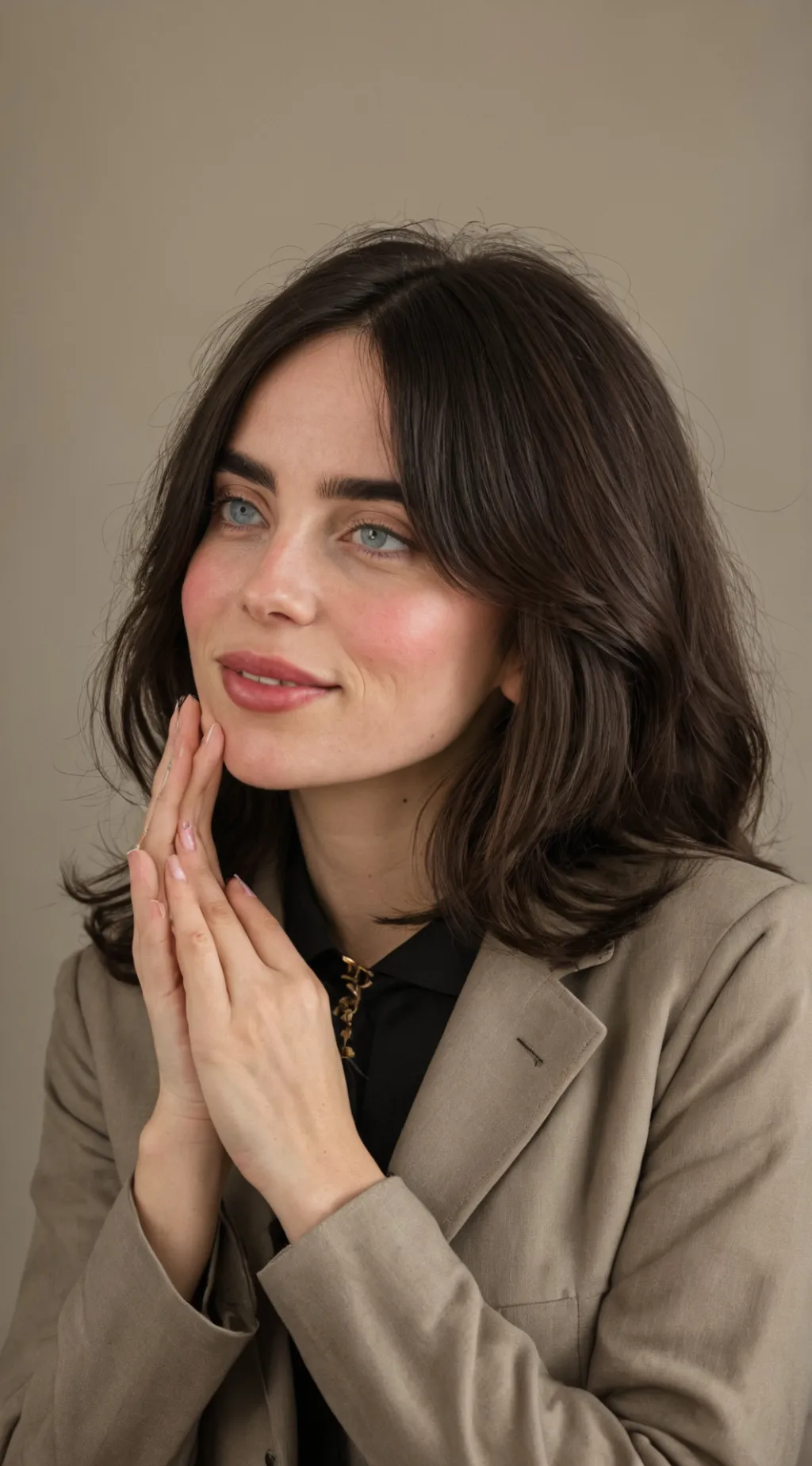 ai character: Billie Eilish  background