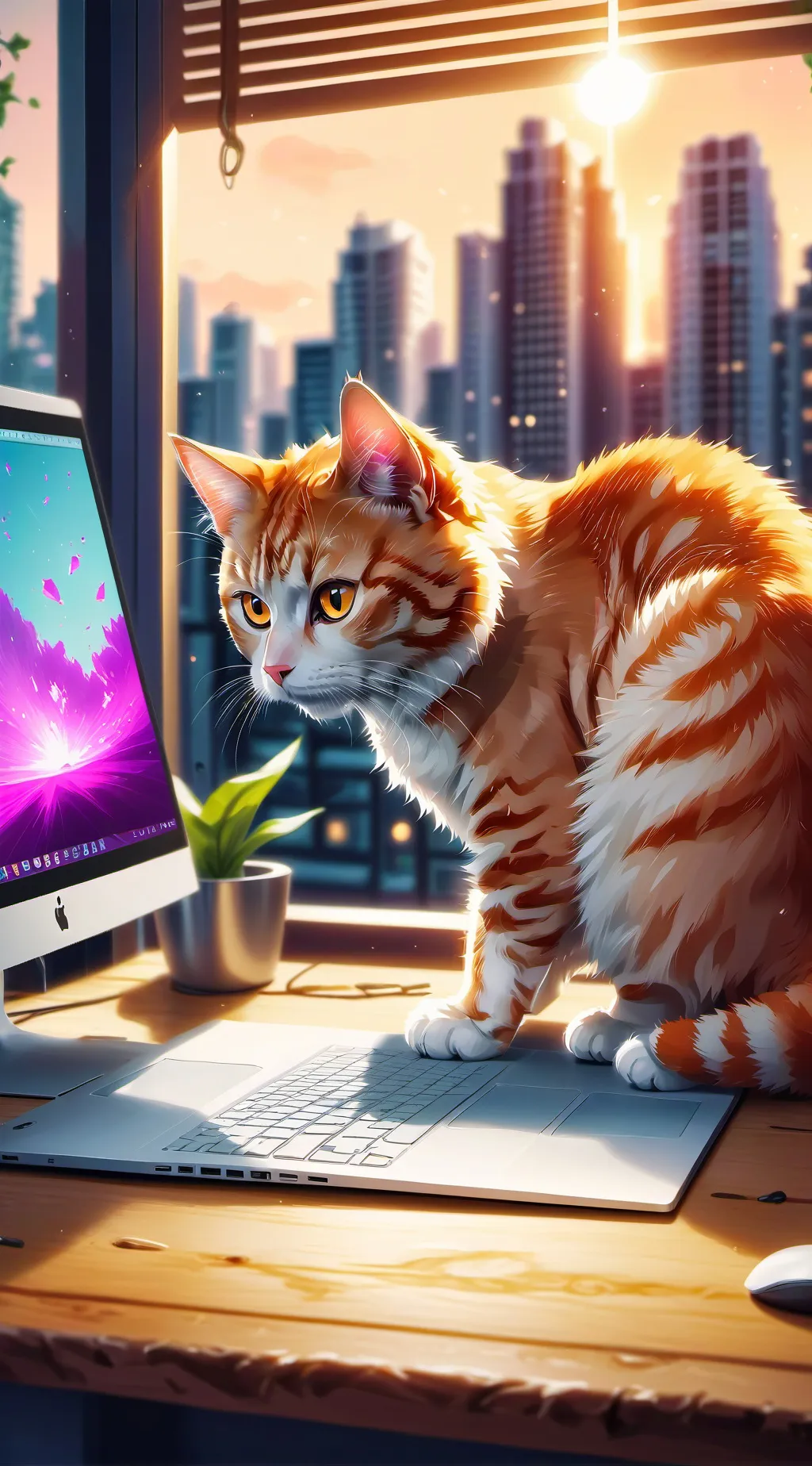 ai character: cat background