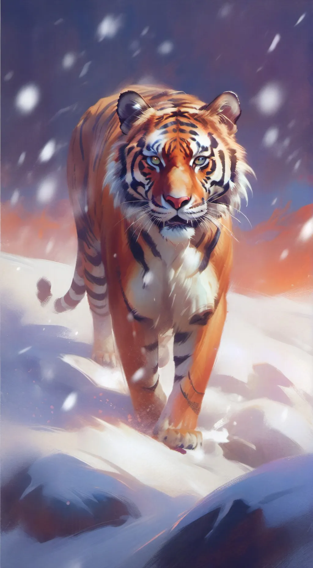 ai character: tiger  background