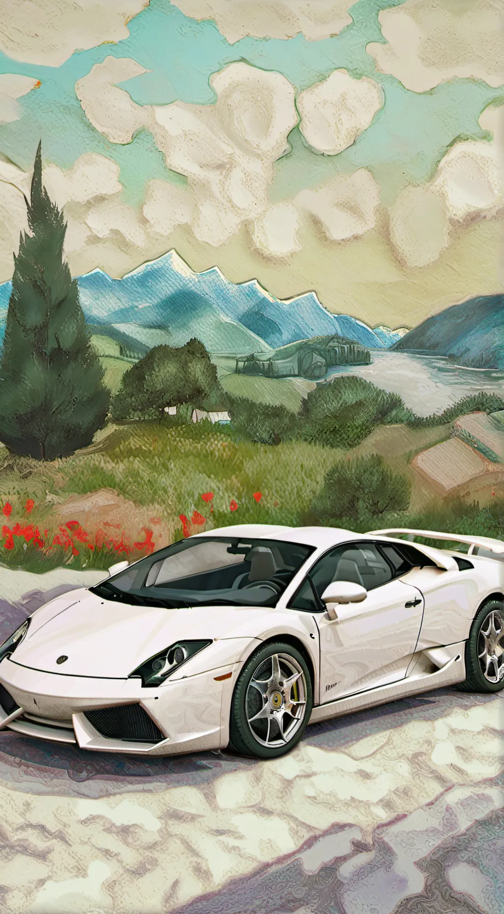 ai character: Fpe Road trip background