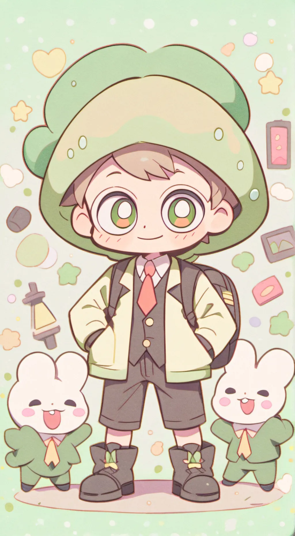 ai character: SpongeBob ~ my ocs background