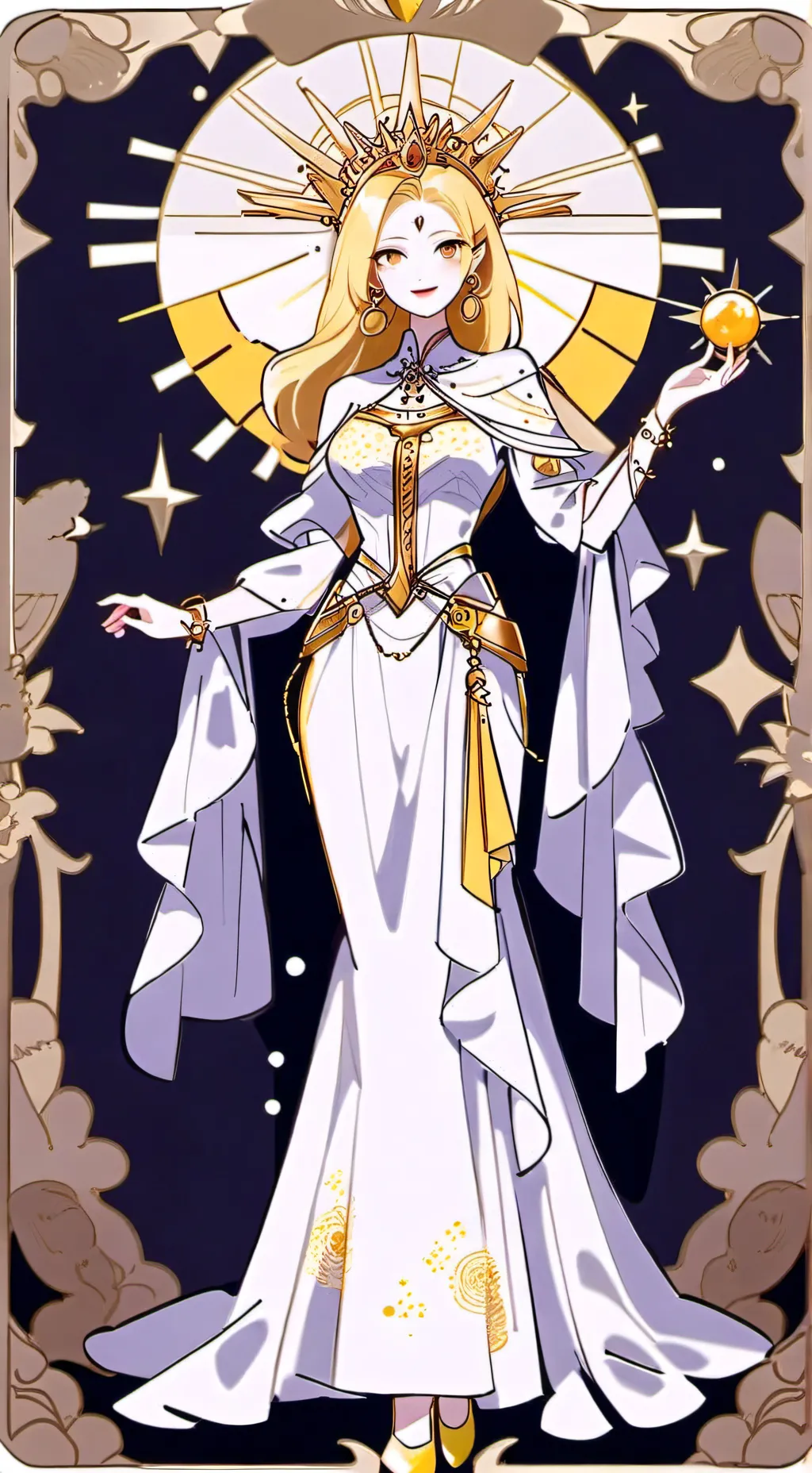 ai character: Mother sun background