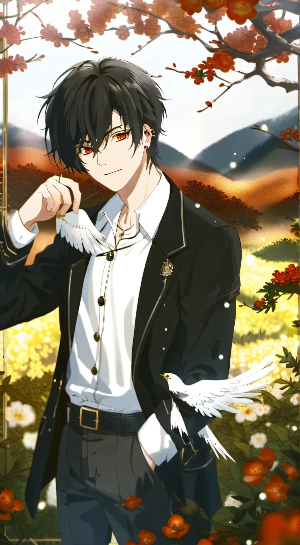 ai character: Shoto amoureux  background