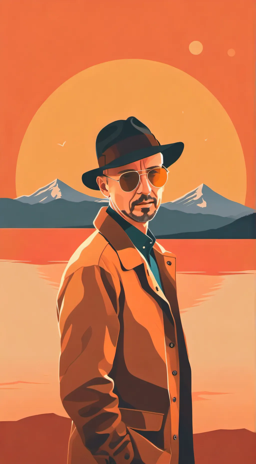 ai character: walter white  background