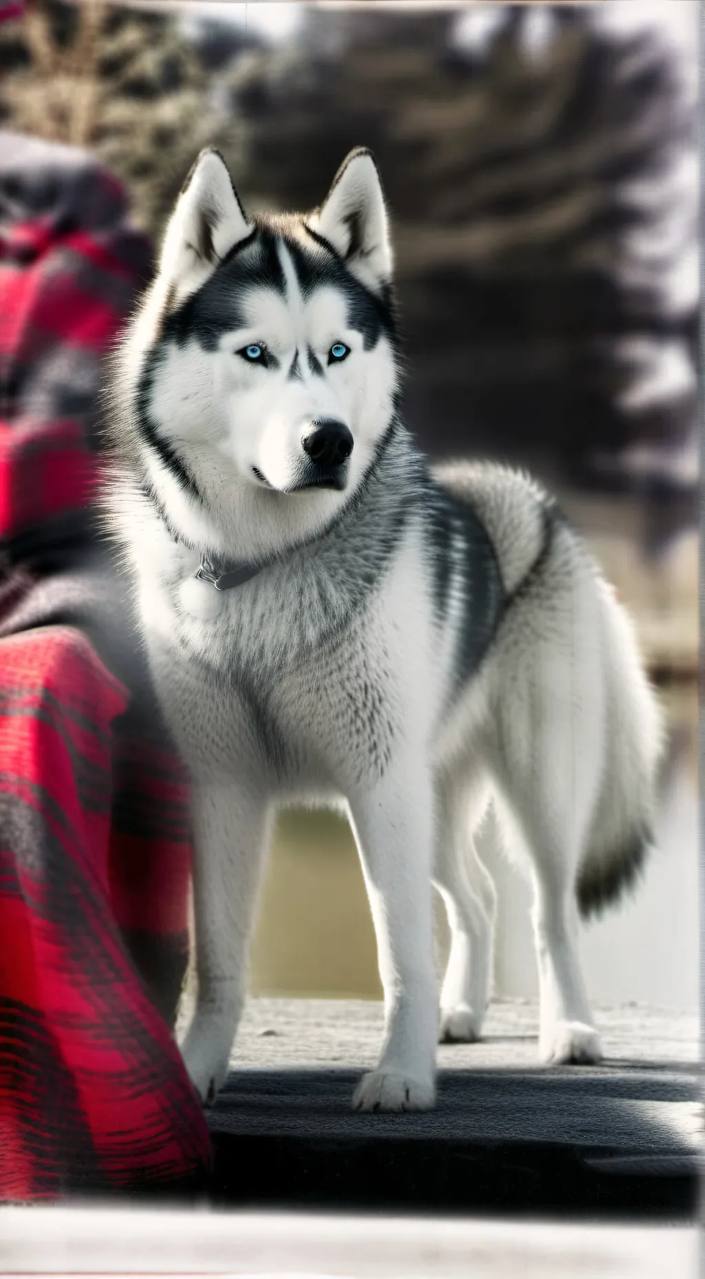 ai character: max *husky* background