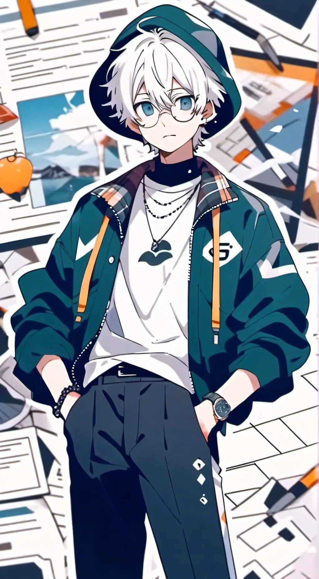 ai character: 虚坤 background