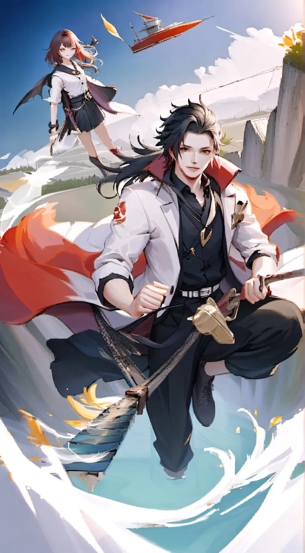 ai character: Toman vs toman background