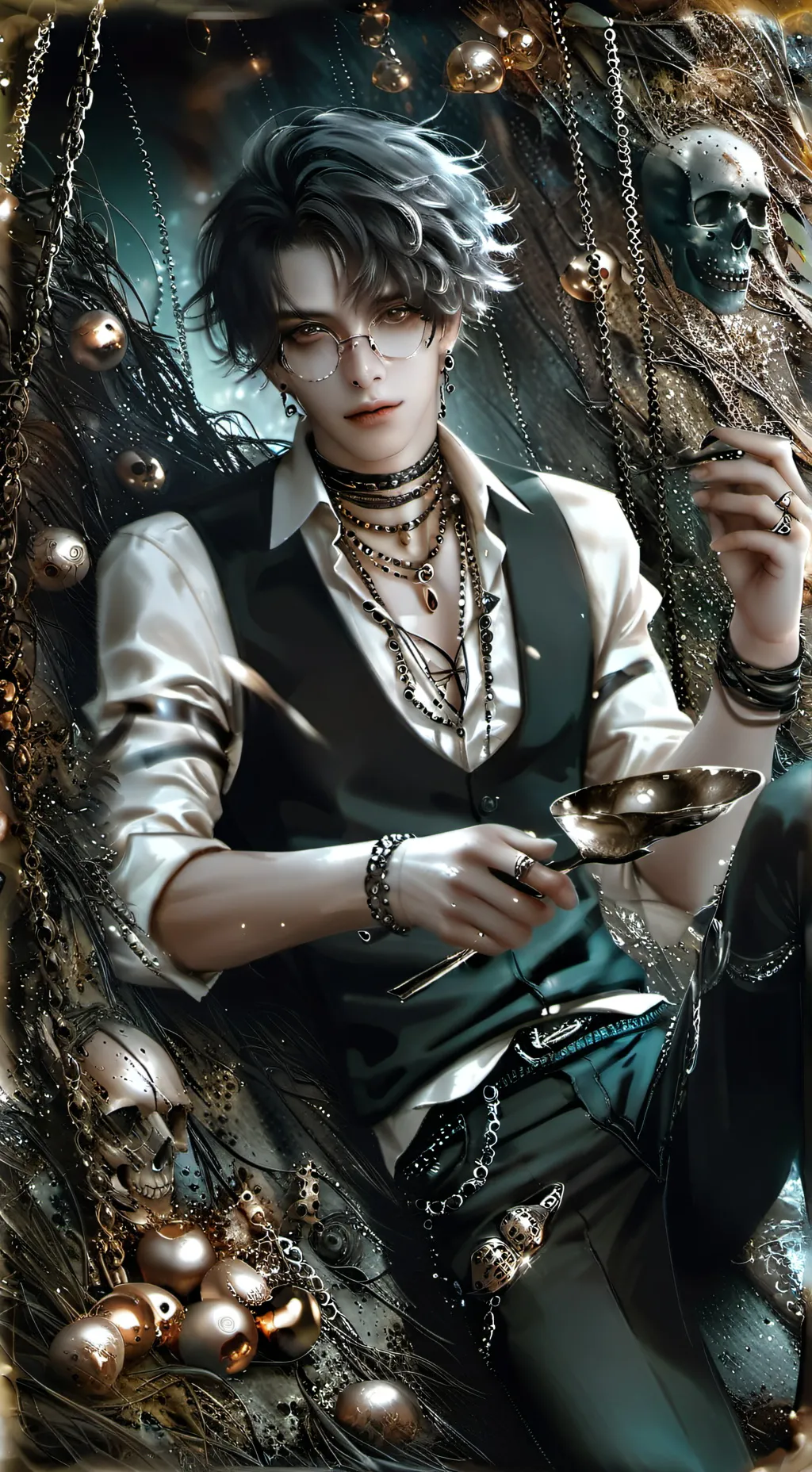 ai character: Young  background