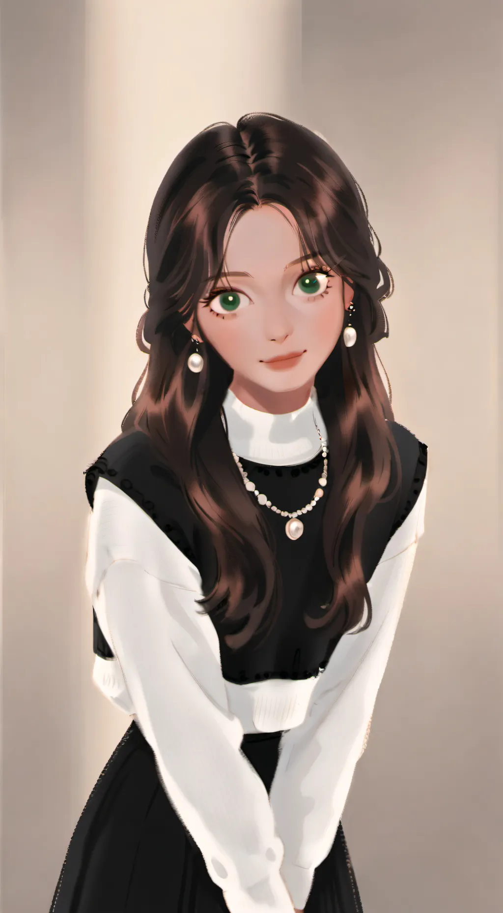 ai character: Aurora  background