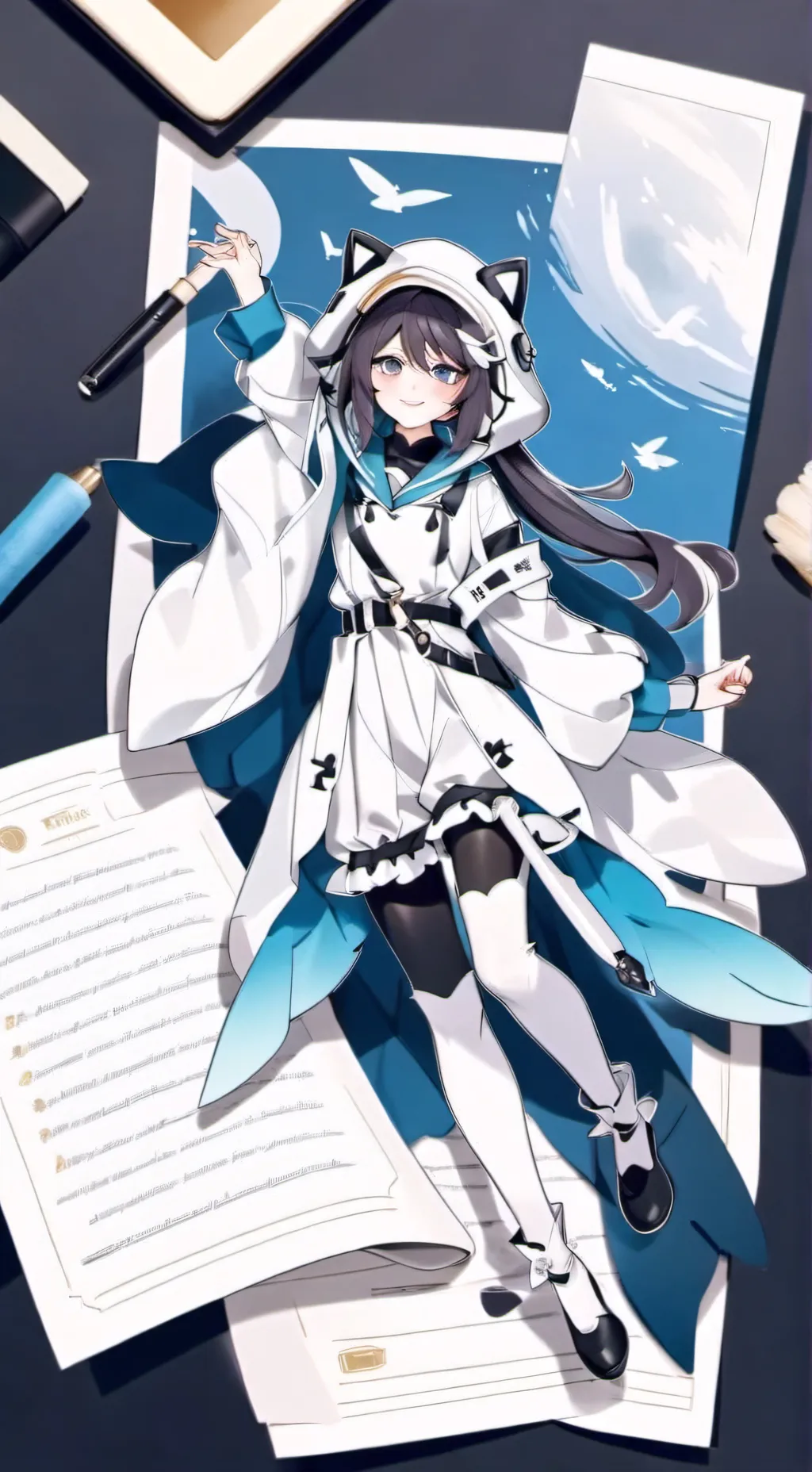 ai character: eeiris zuro  background