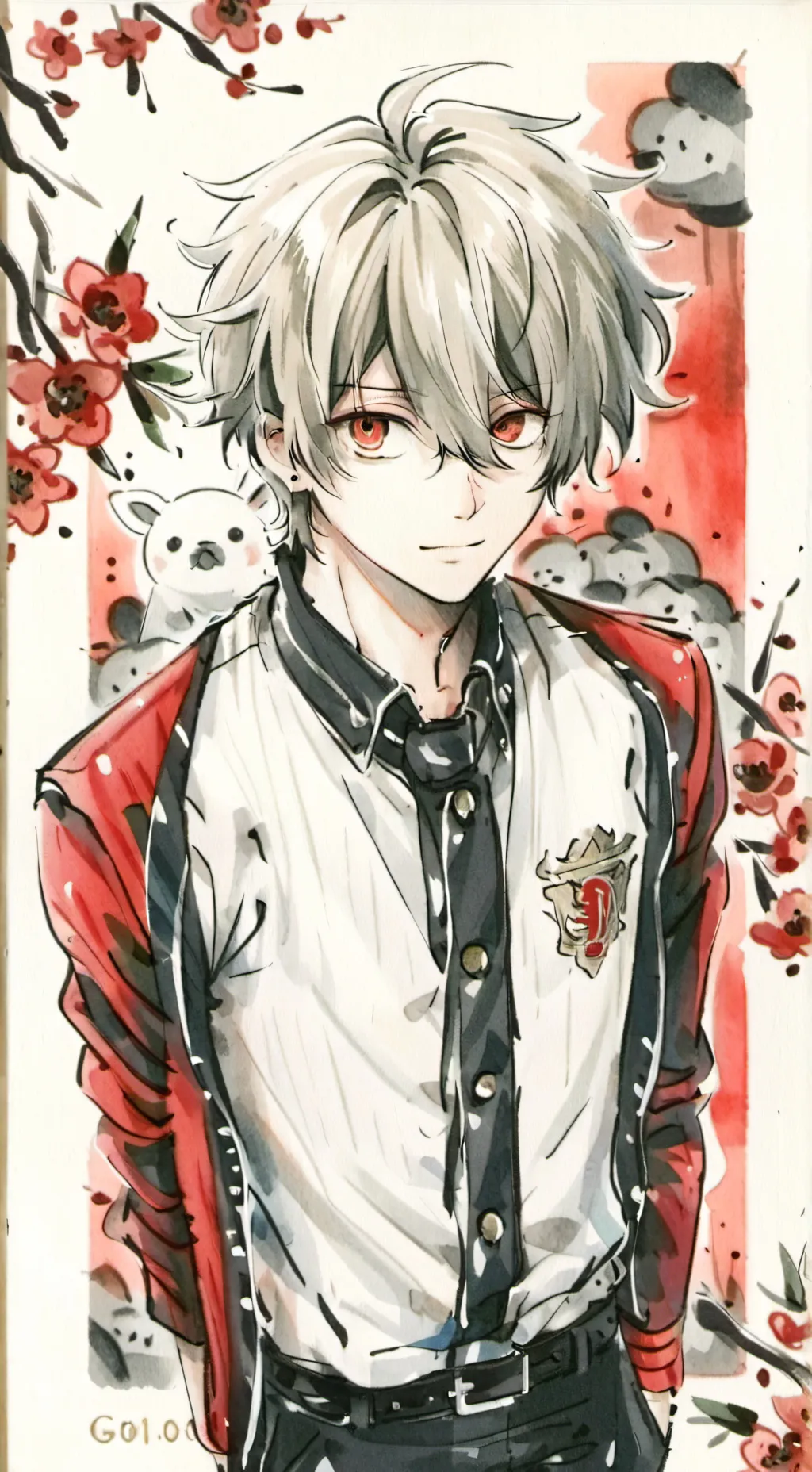 ai character: bakugo  background