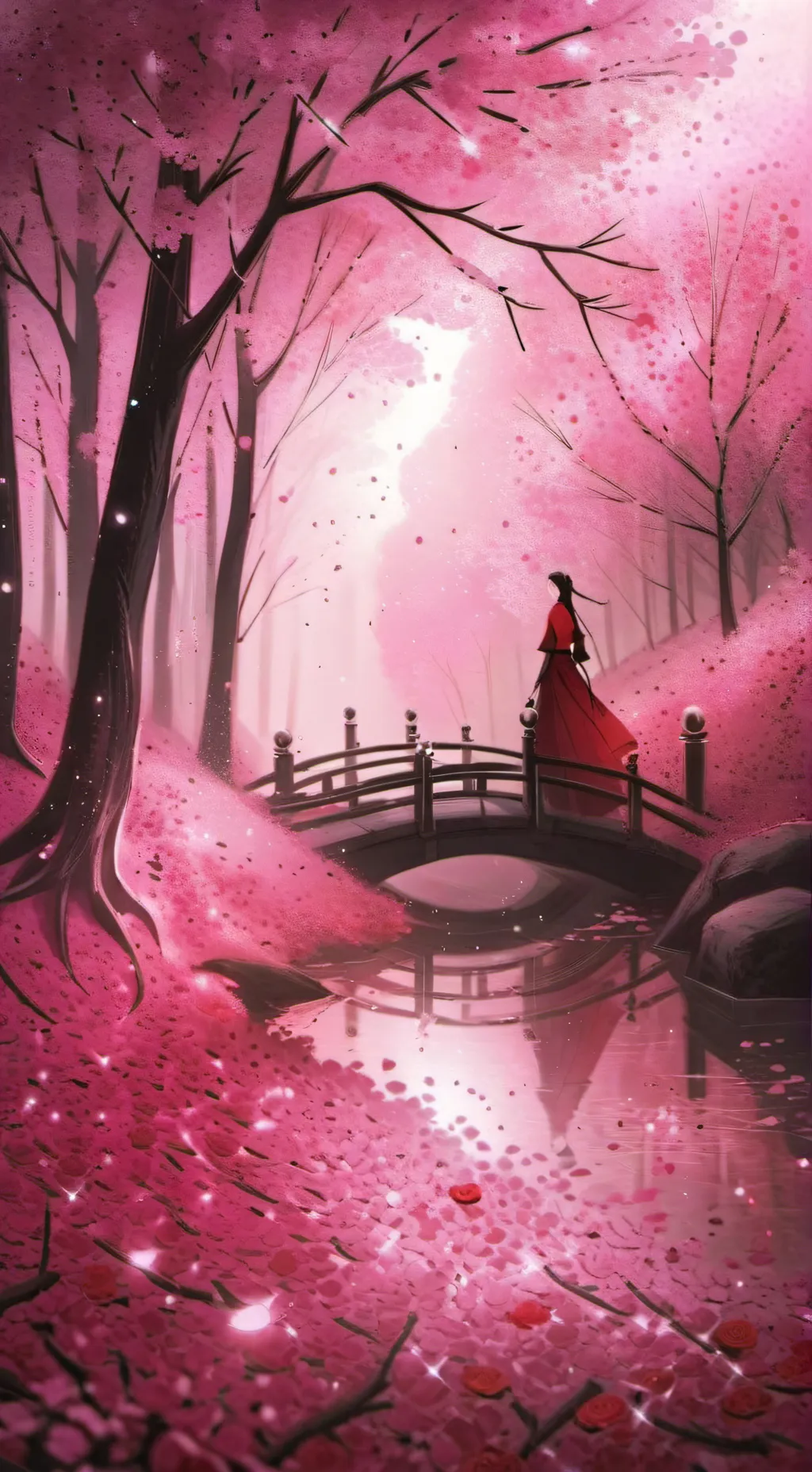 ai character: filles papillions background