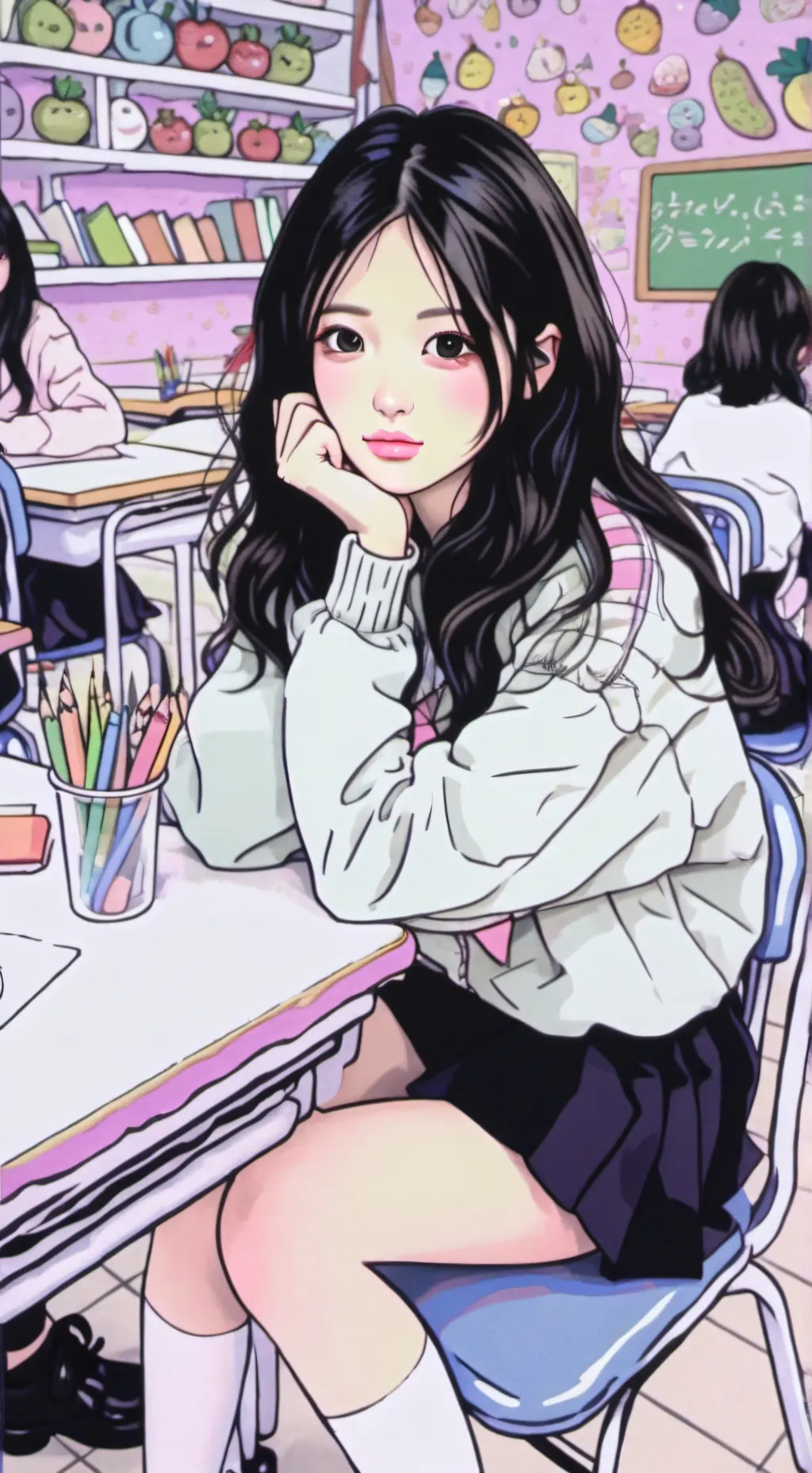 ai character: Senior background