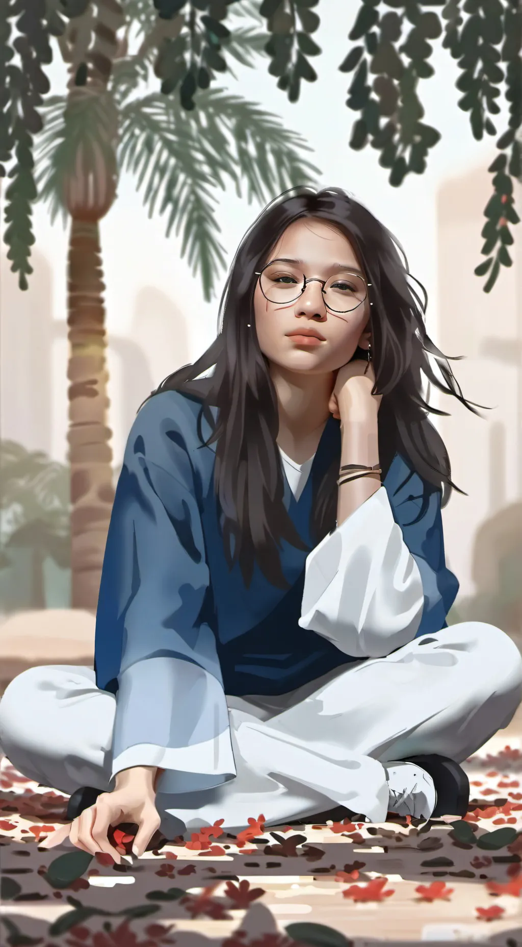 ai character: Nora  background