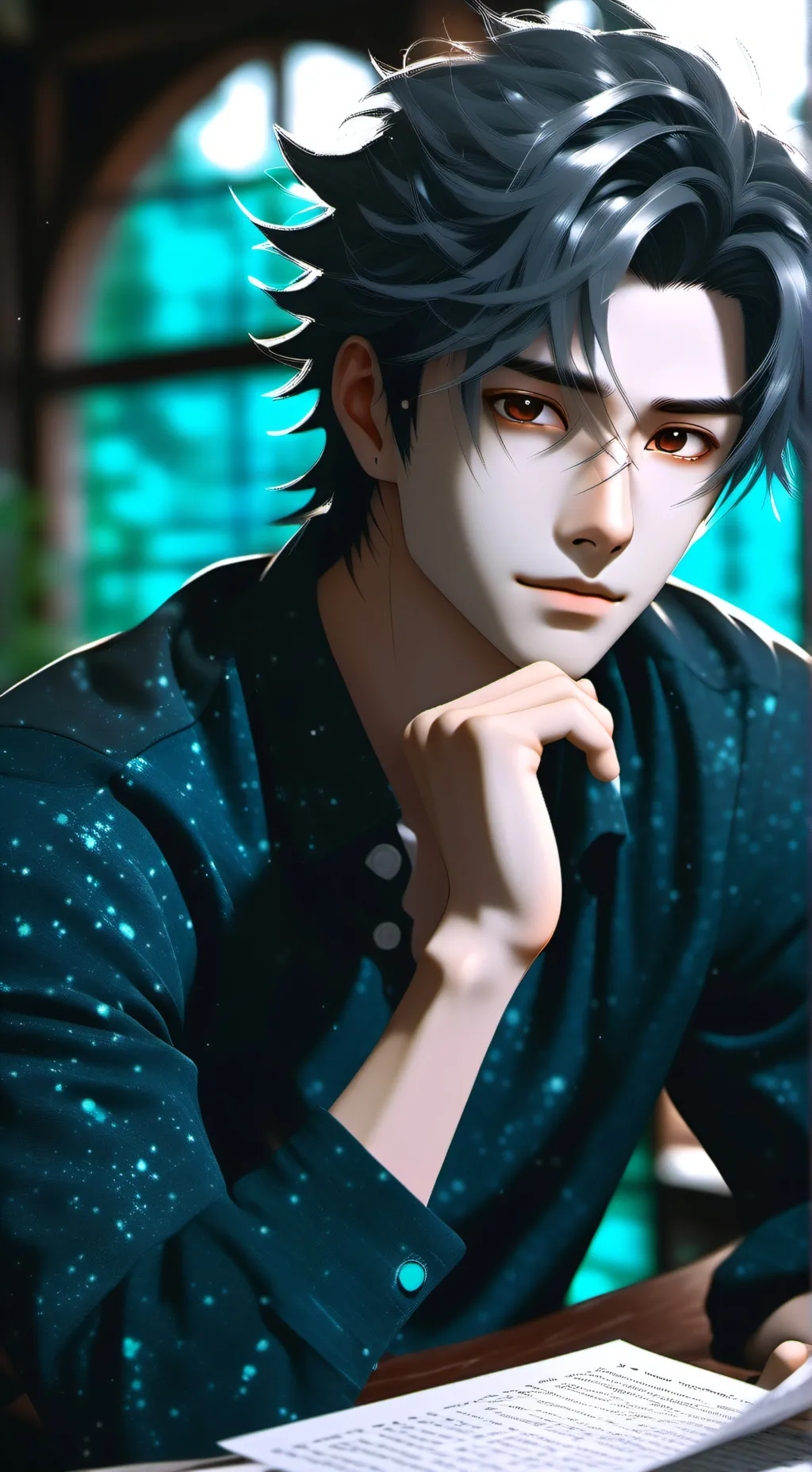 ai character: Mr. Ditz Partner background