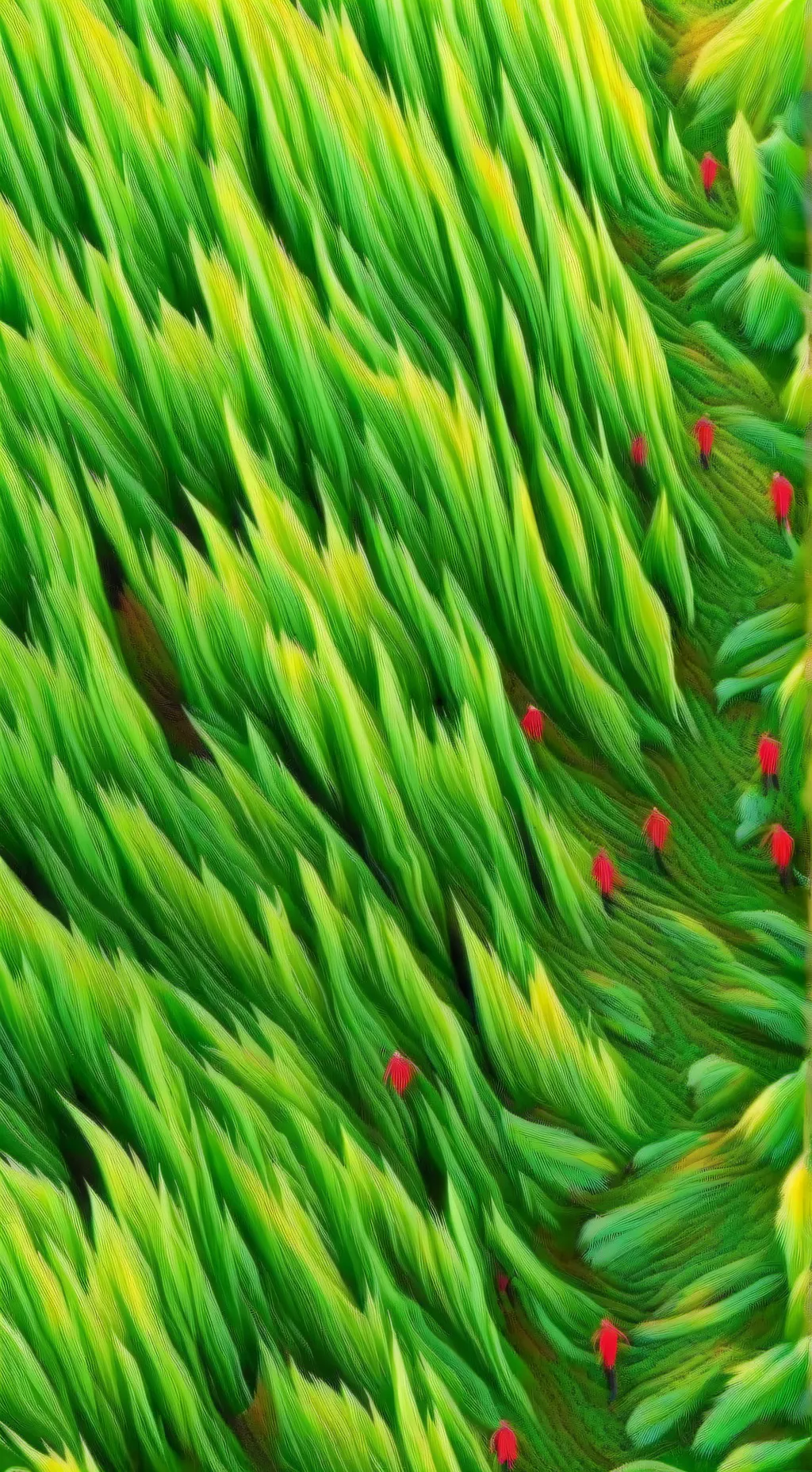 ai character: ~grass~ background