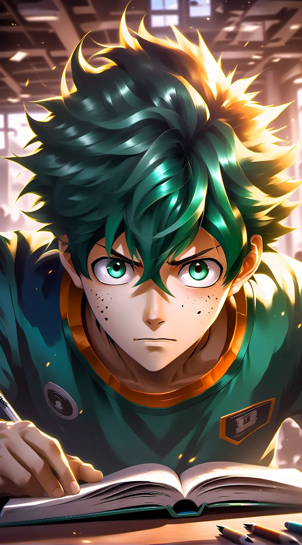 ai character: Izuku Midoriya background