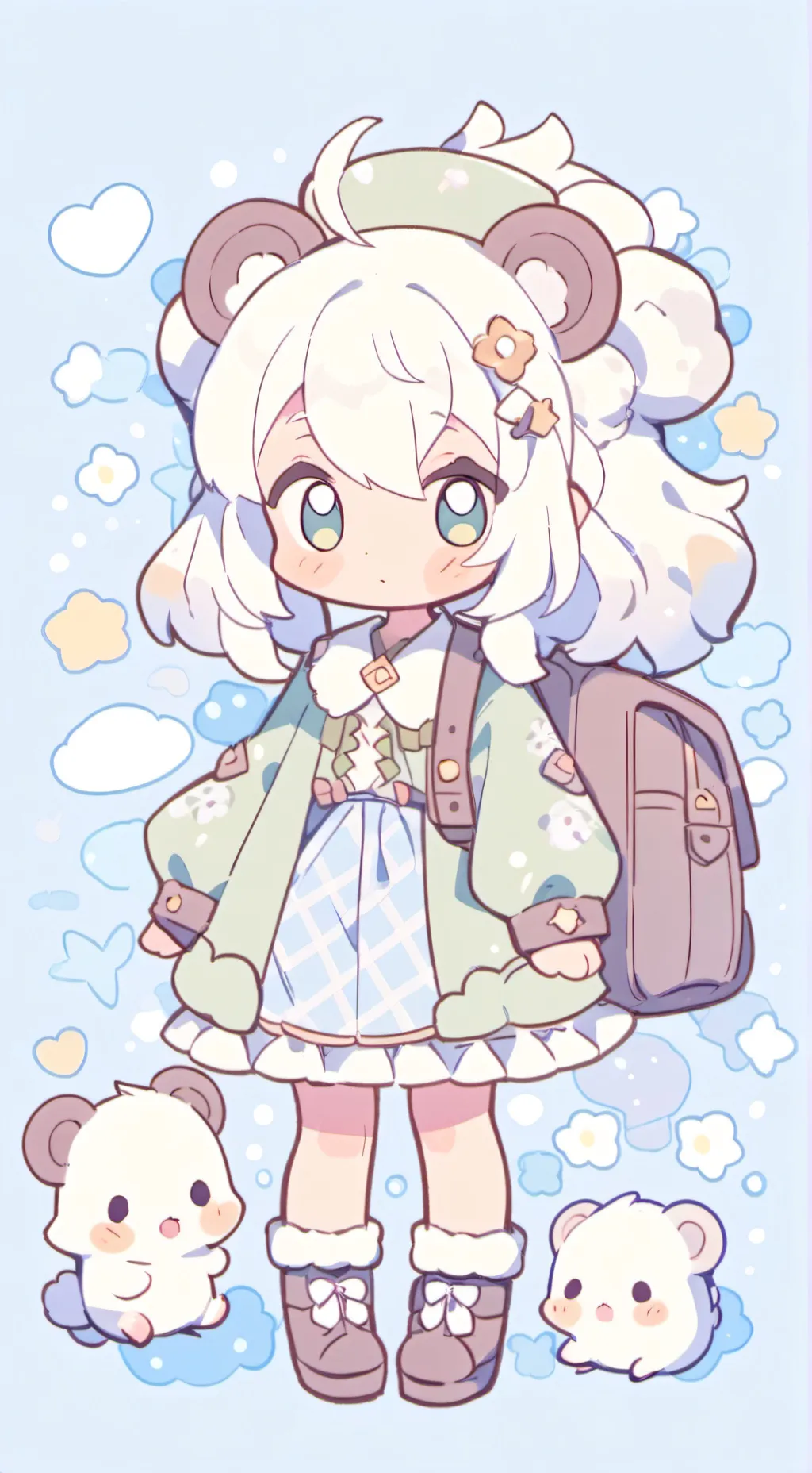 ai character: shadamy background