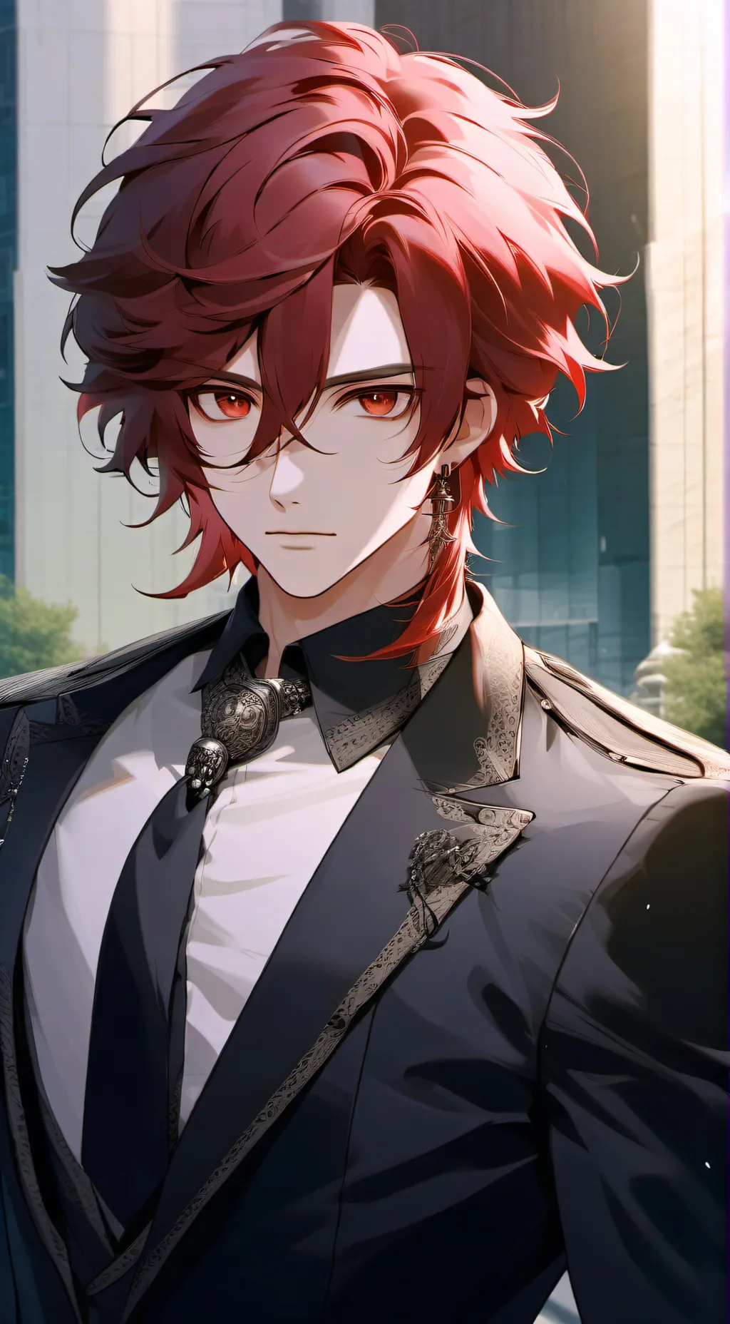 ai character: Xander Berkeley  background