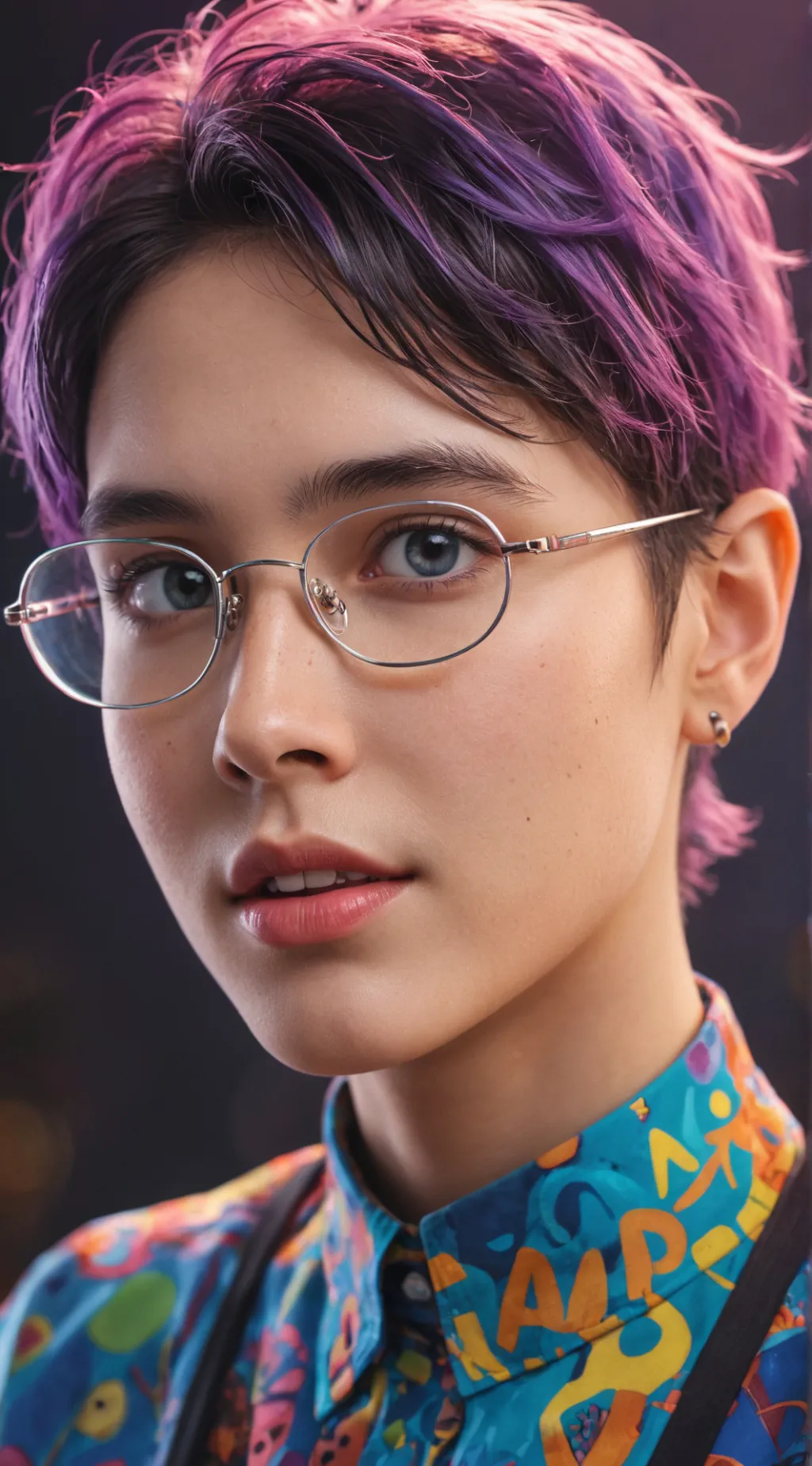 ai character: Proffy Meme-lay background