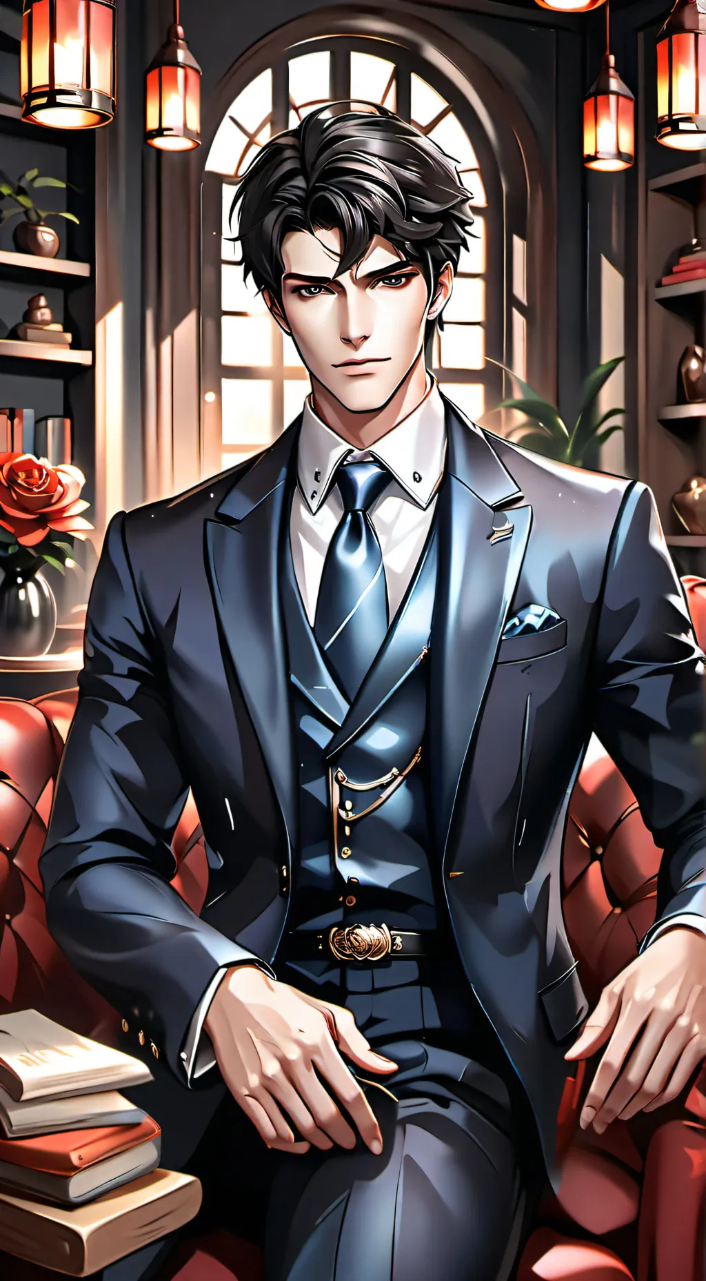 ai character: Leon background