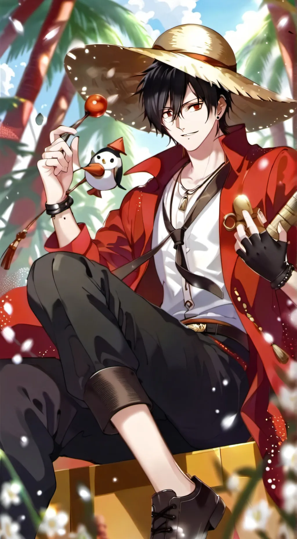 ai character: One piece background