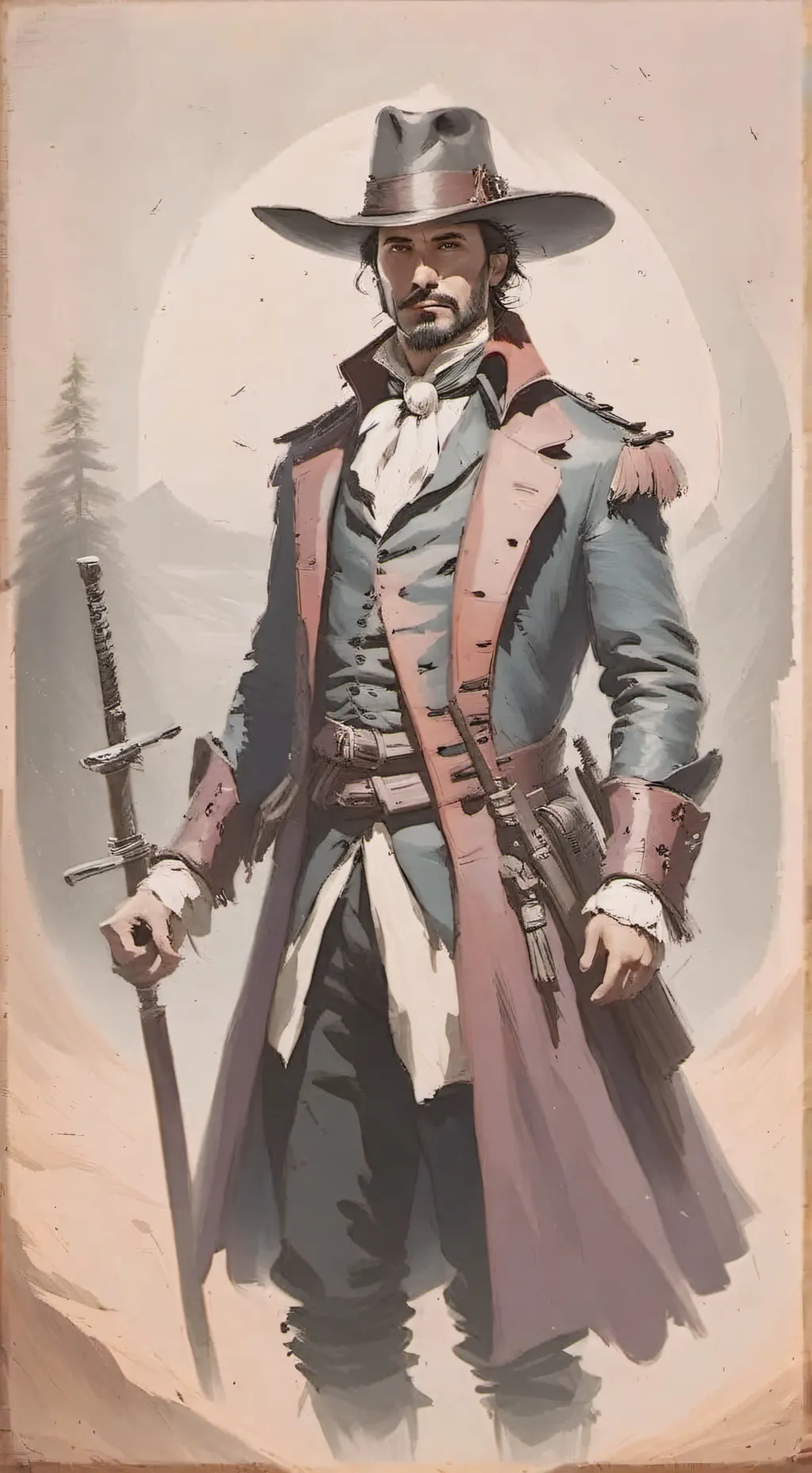 ai character: El viajero background