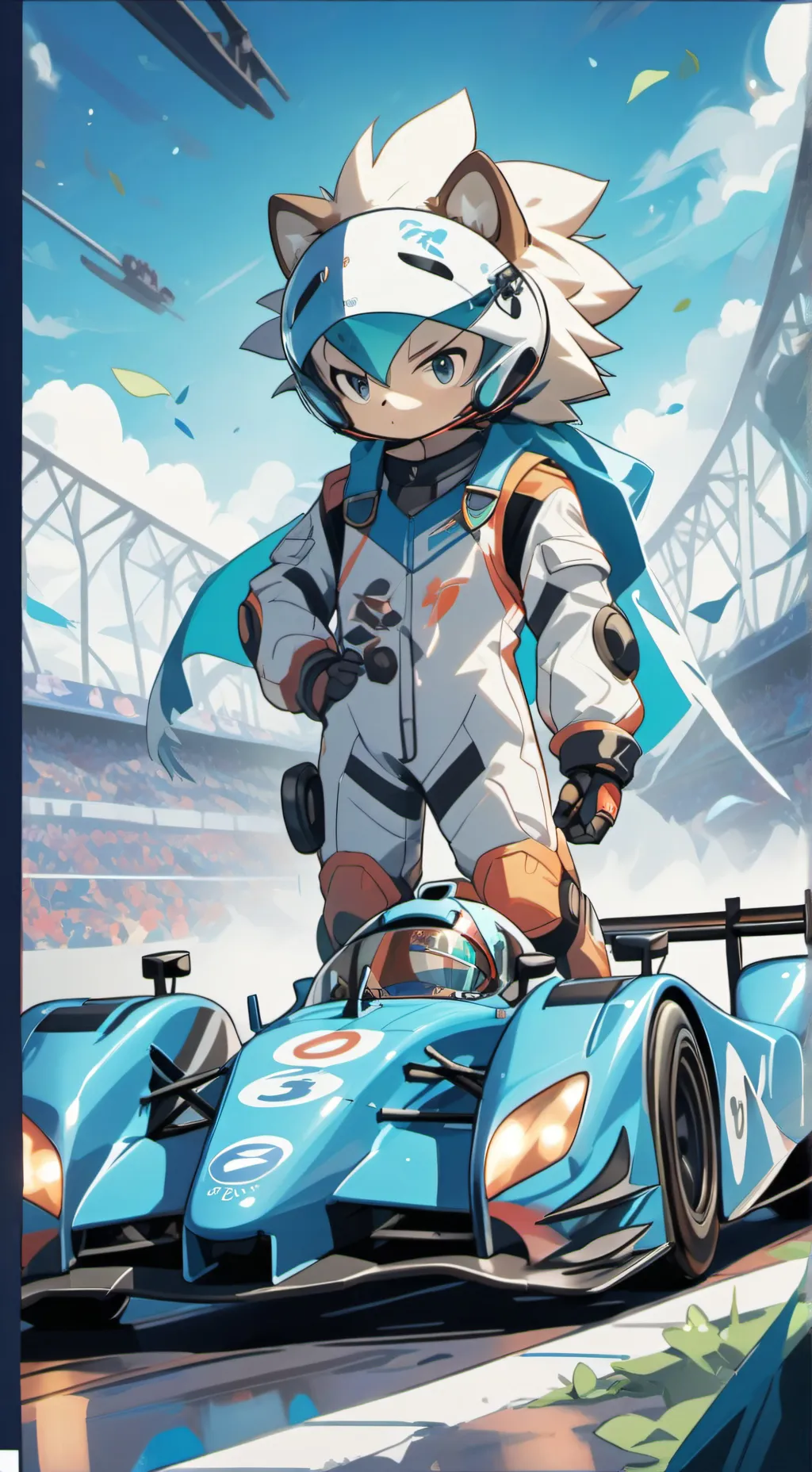 ai character: sonic team racing  background