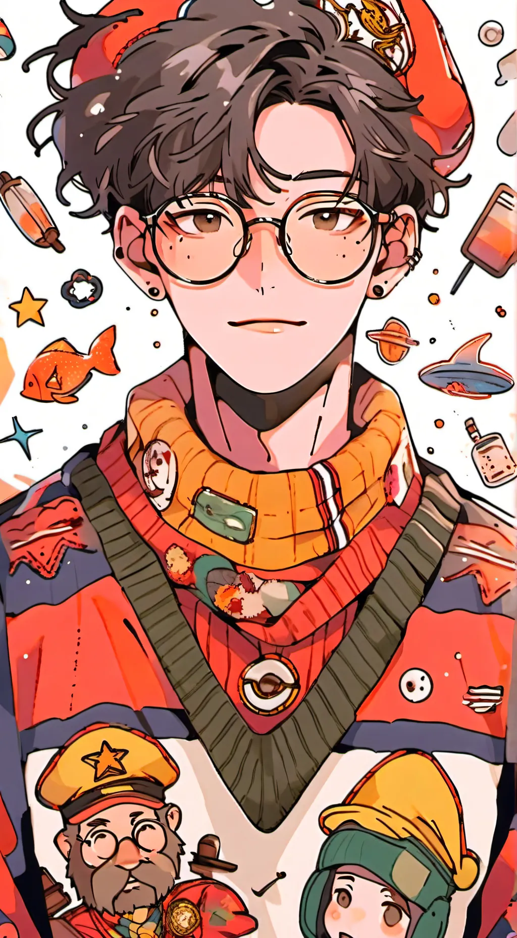 ai character: Dr. Meme-On background