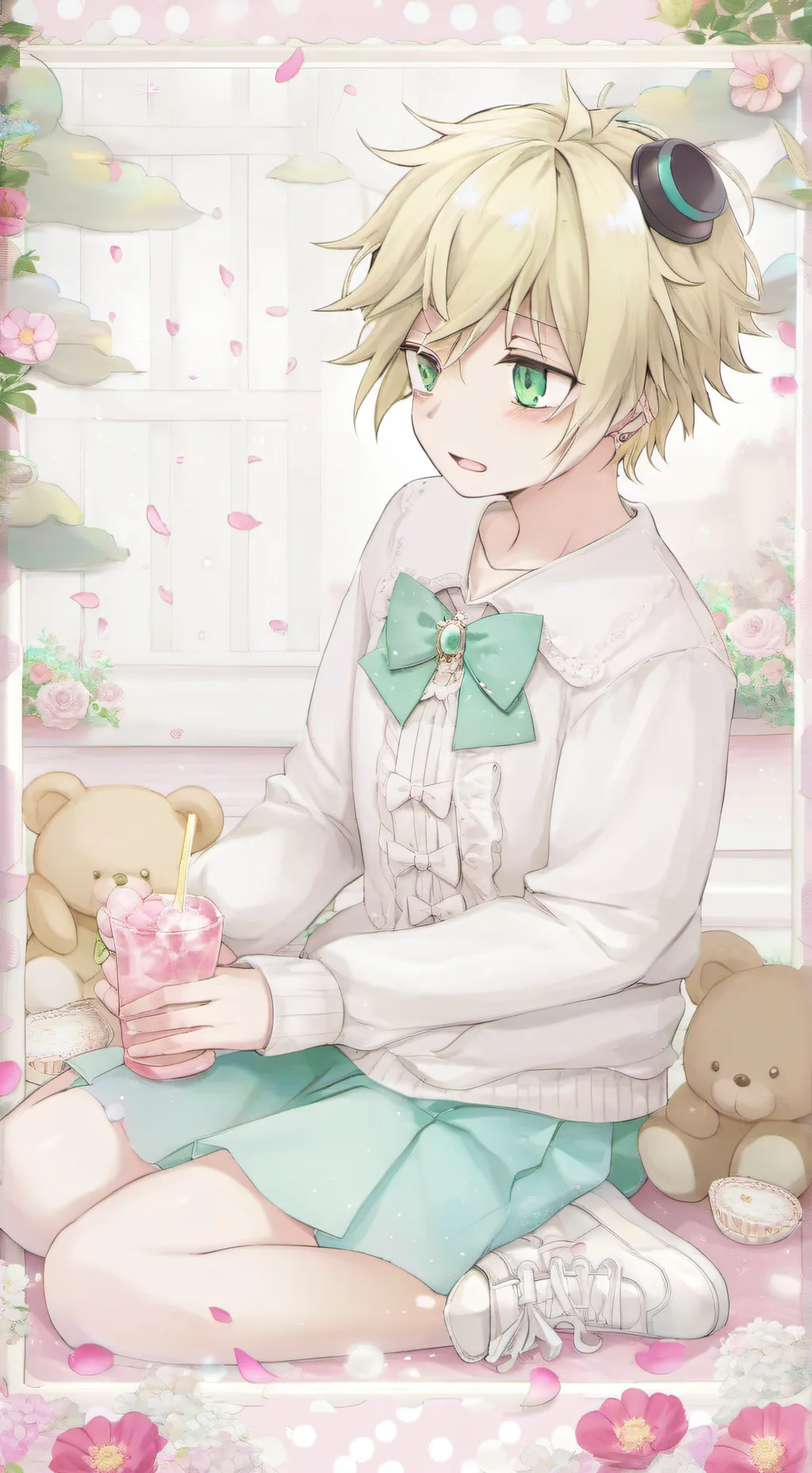 ai character: mha party background