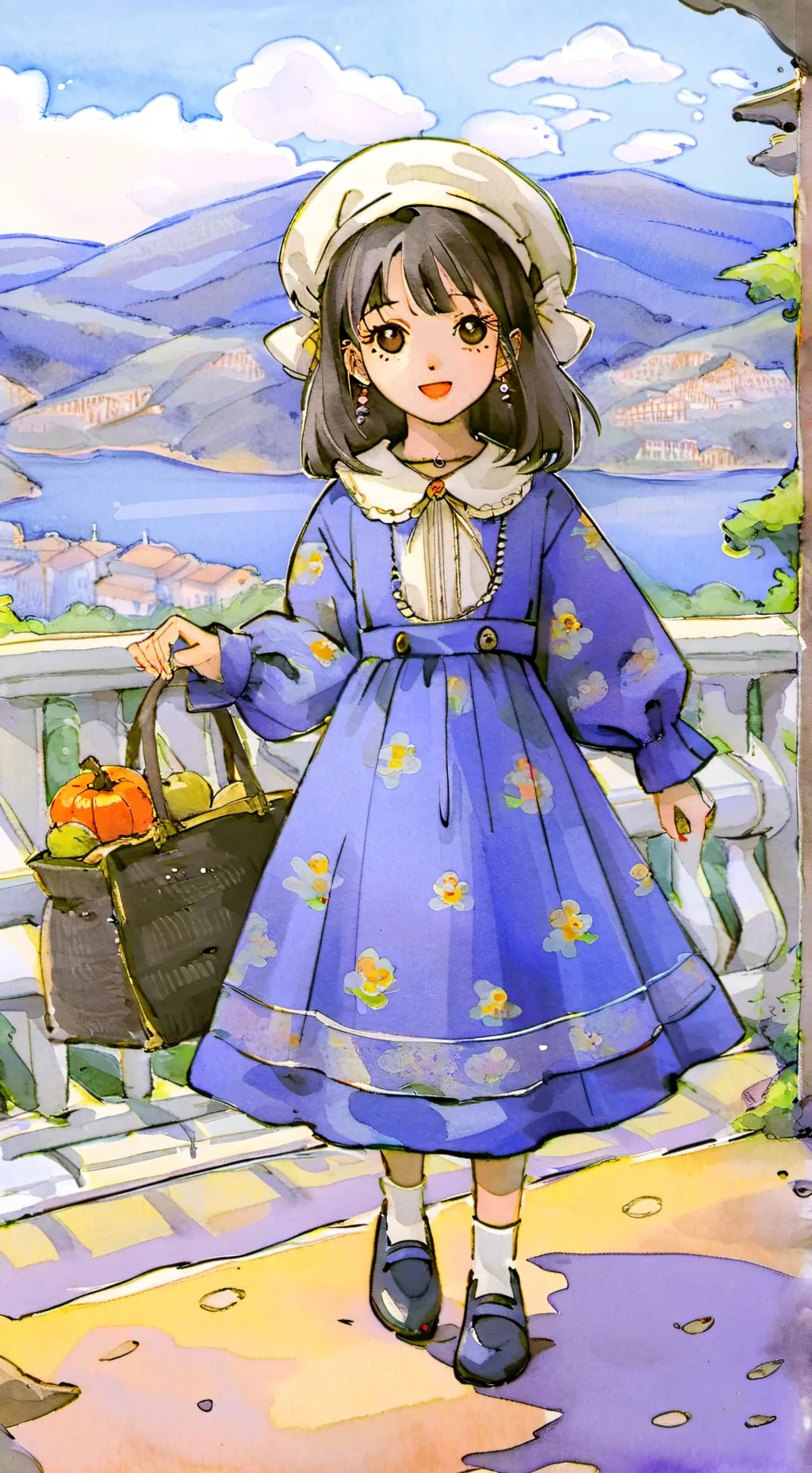 ai character: mha little girl  background