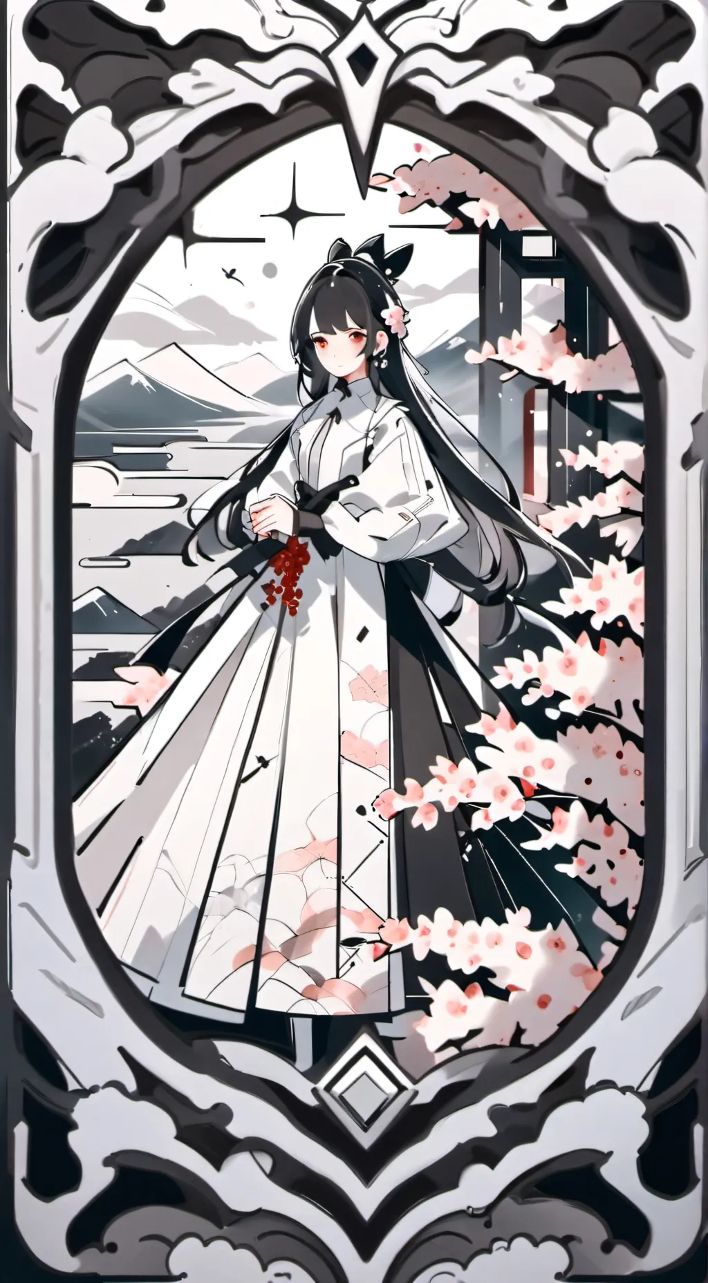 ai character: yarndere  background