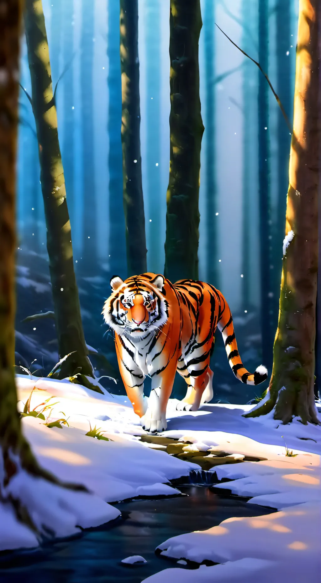 ai character: tiger 2 background