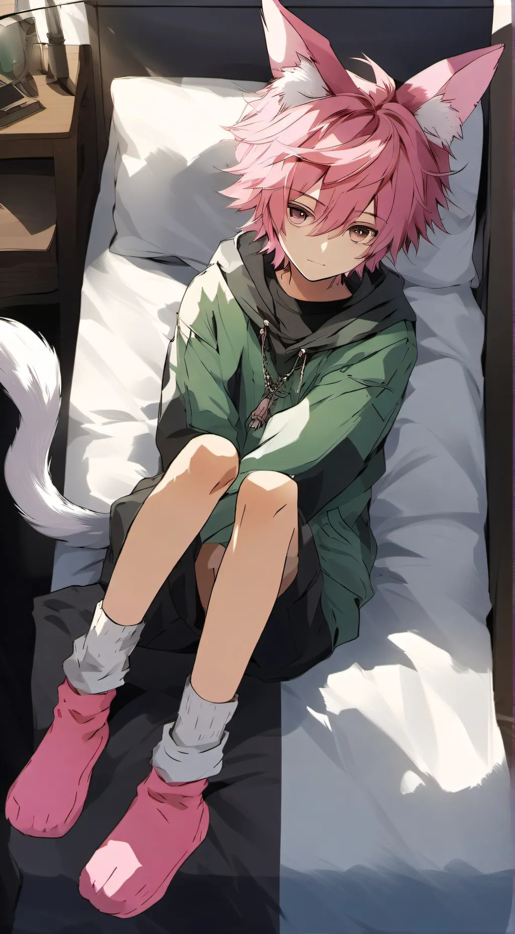 ai character: furry boy background